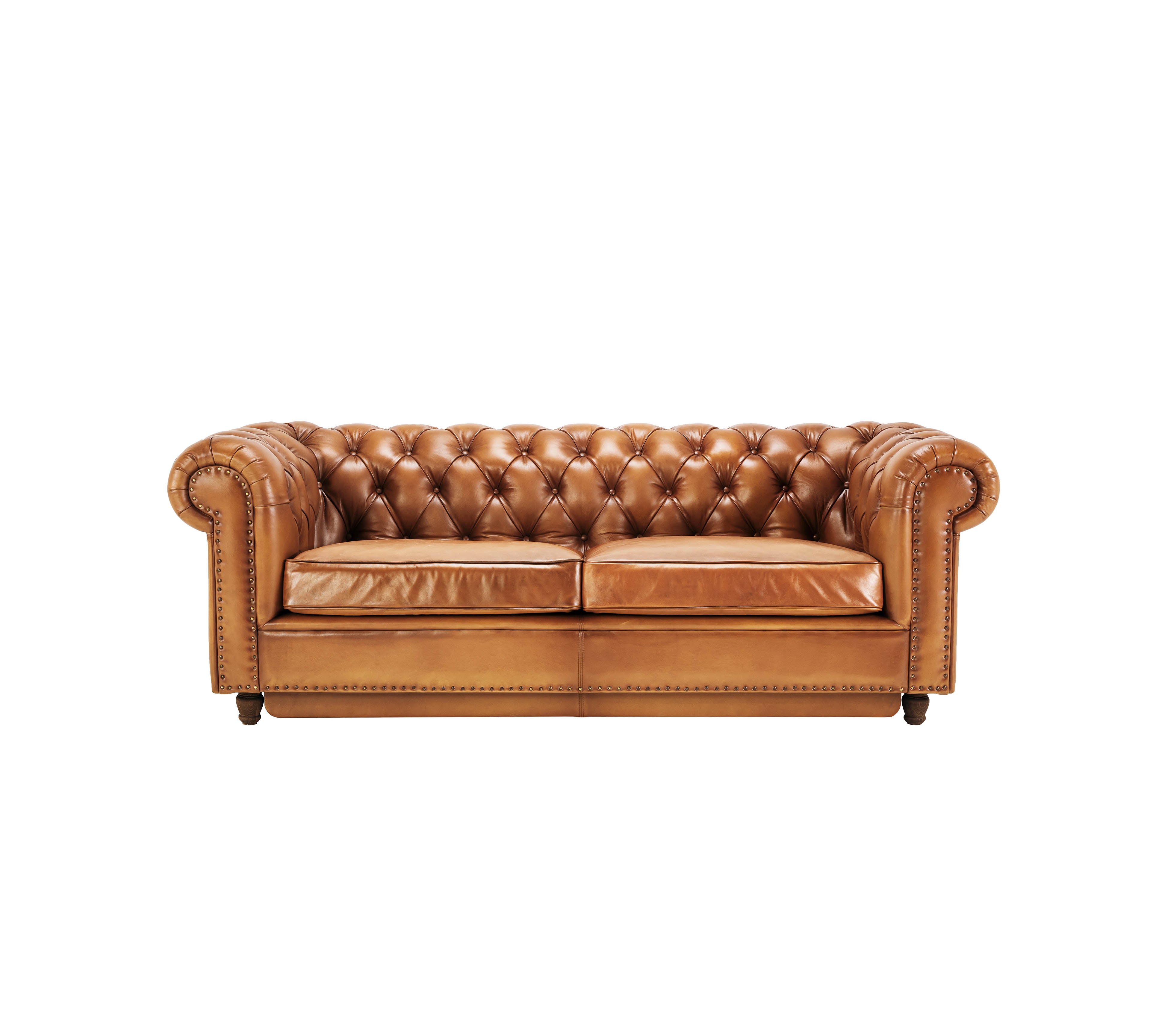 Chesterfield Austen leather 220 cm extendable sofa
