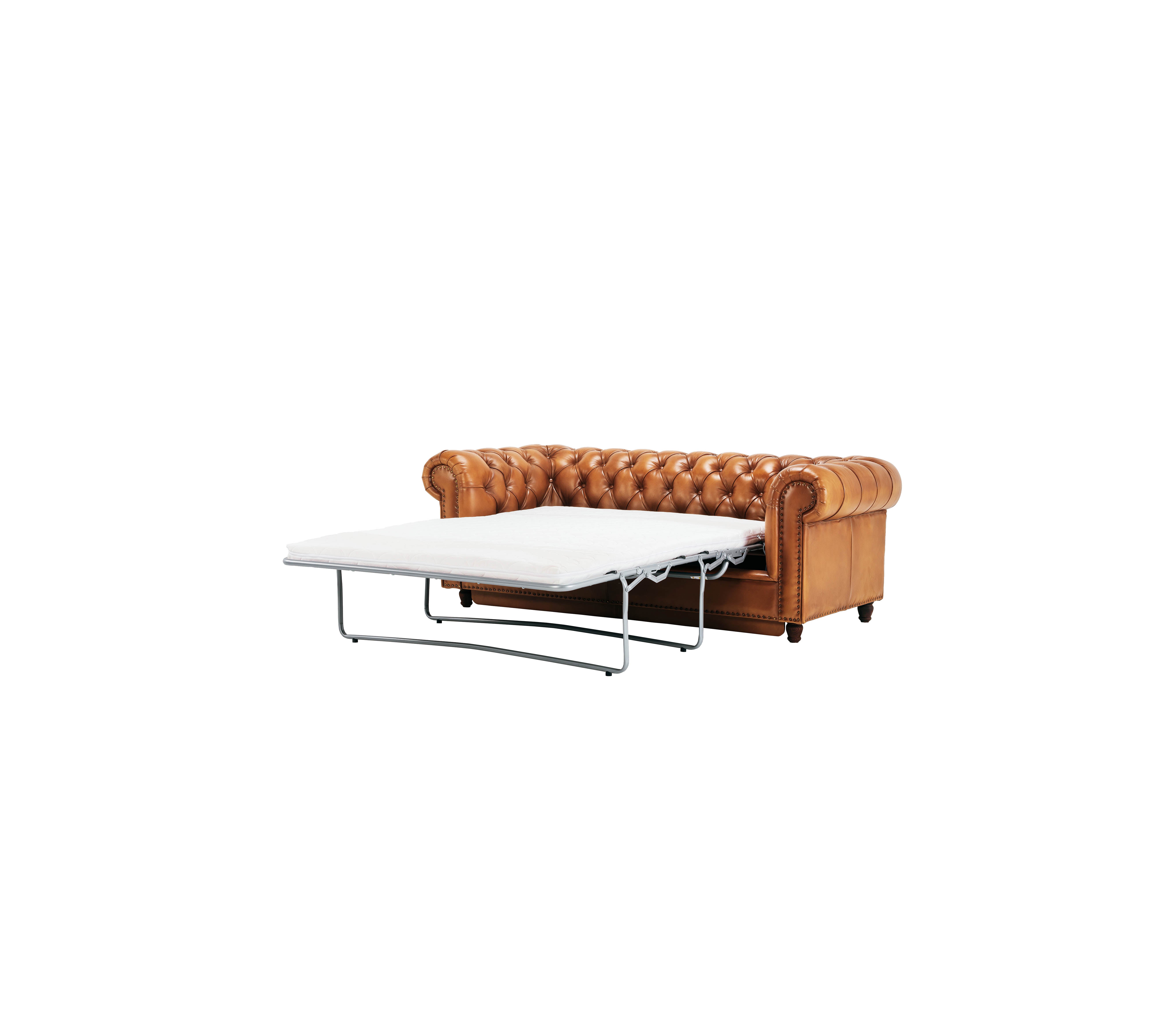 Chesterfield Austen leather 220 cm extendable sofa