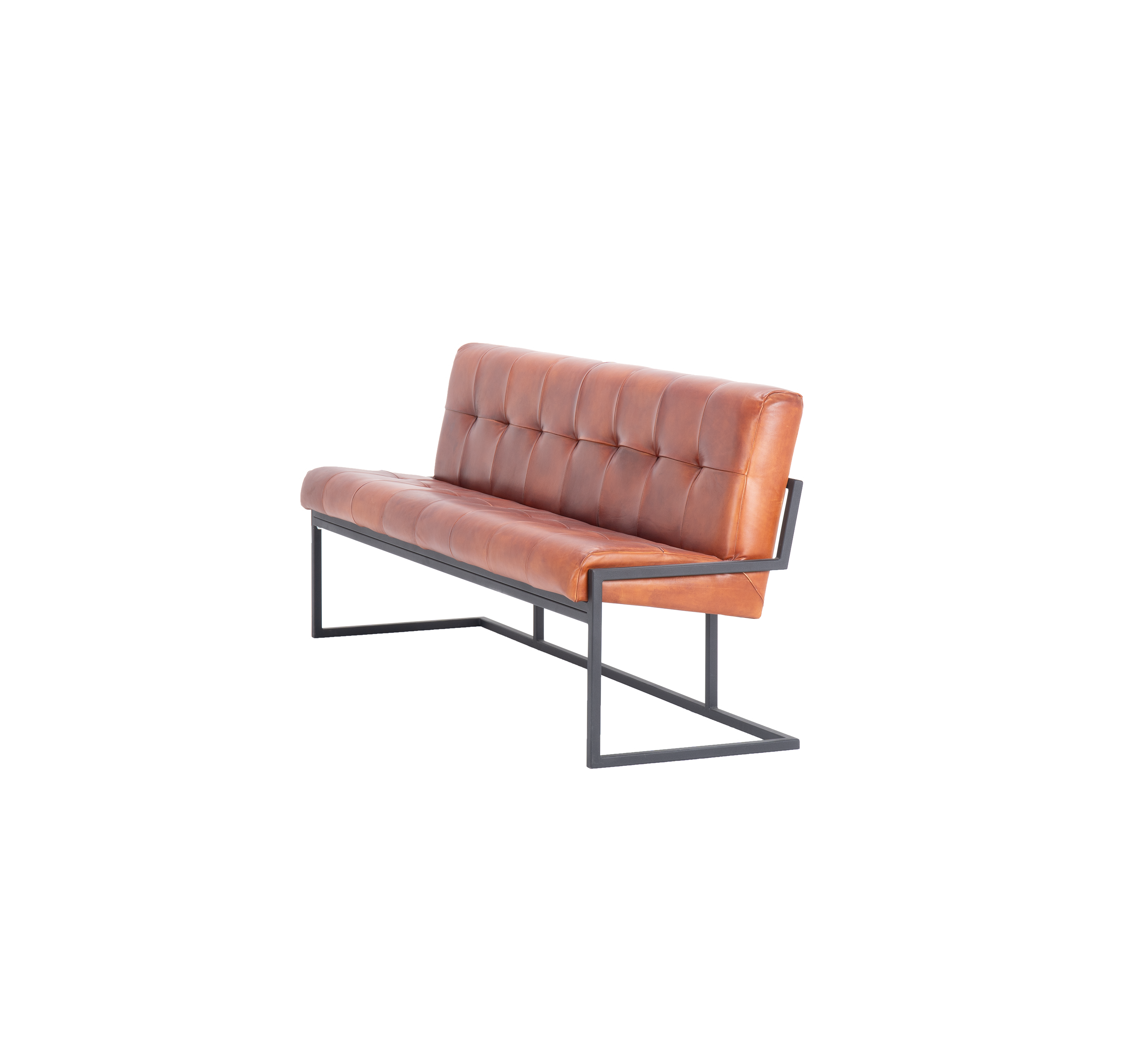 Nomad Mesh Comfort leather bench