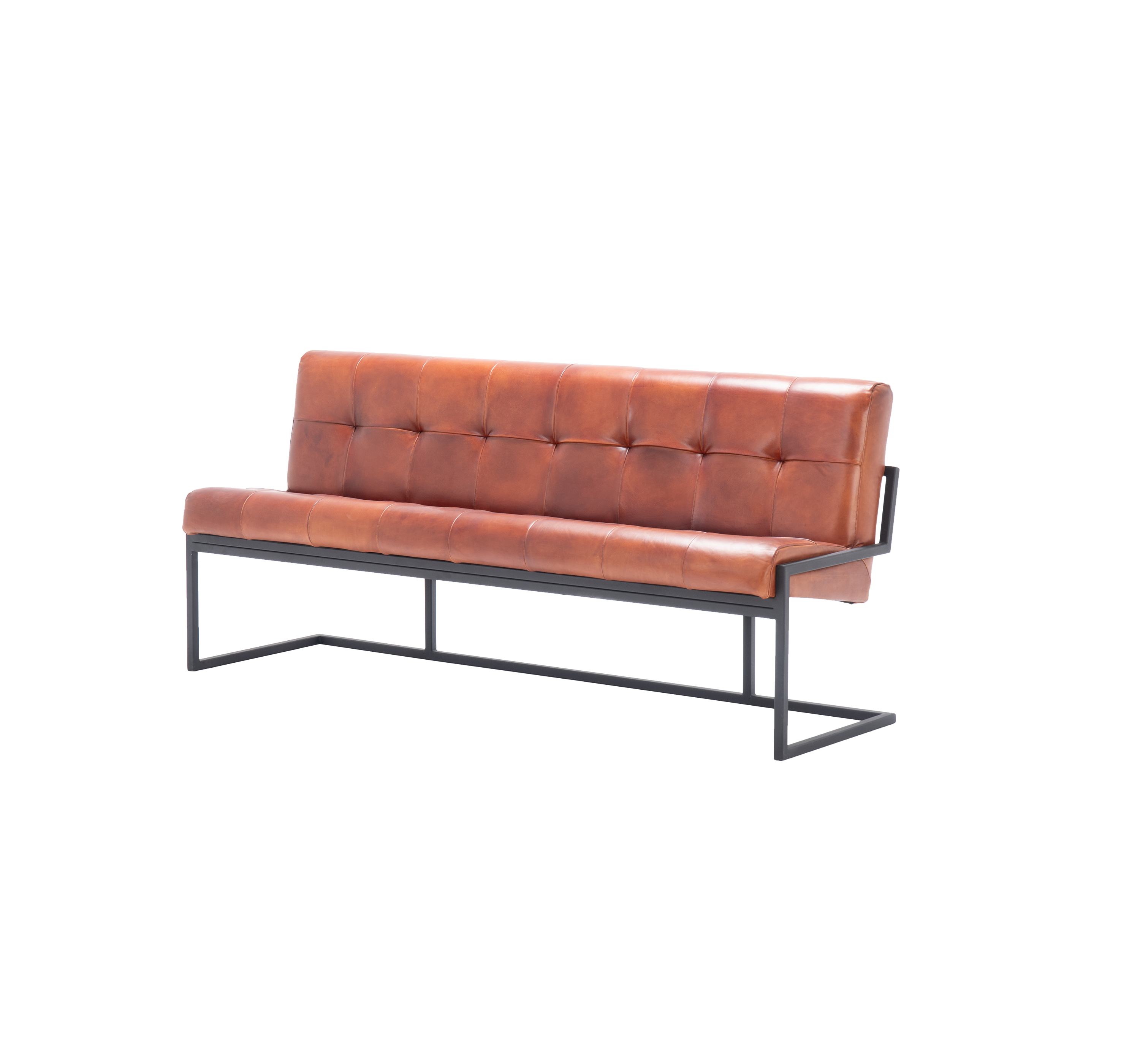 Nomad Mesh Comfort leather bench