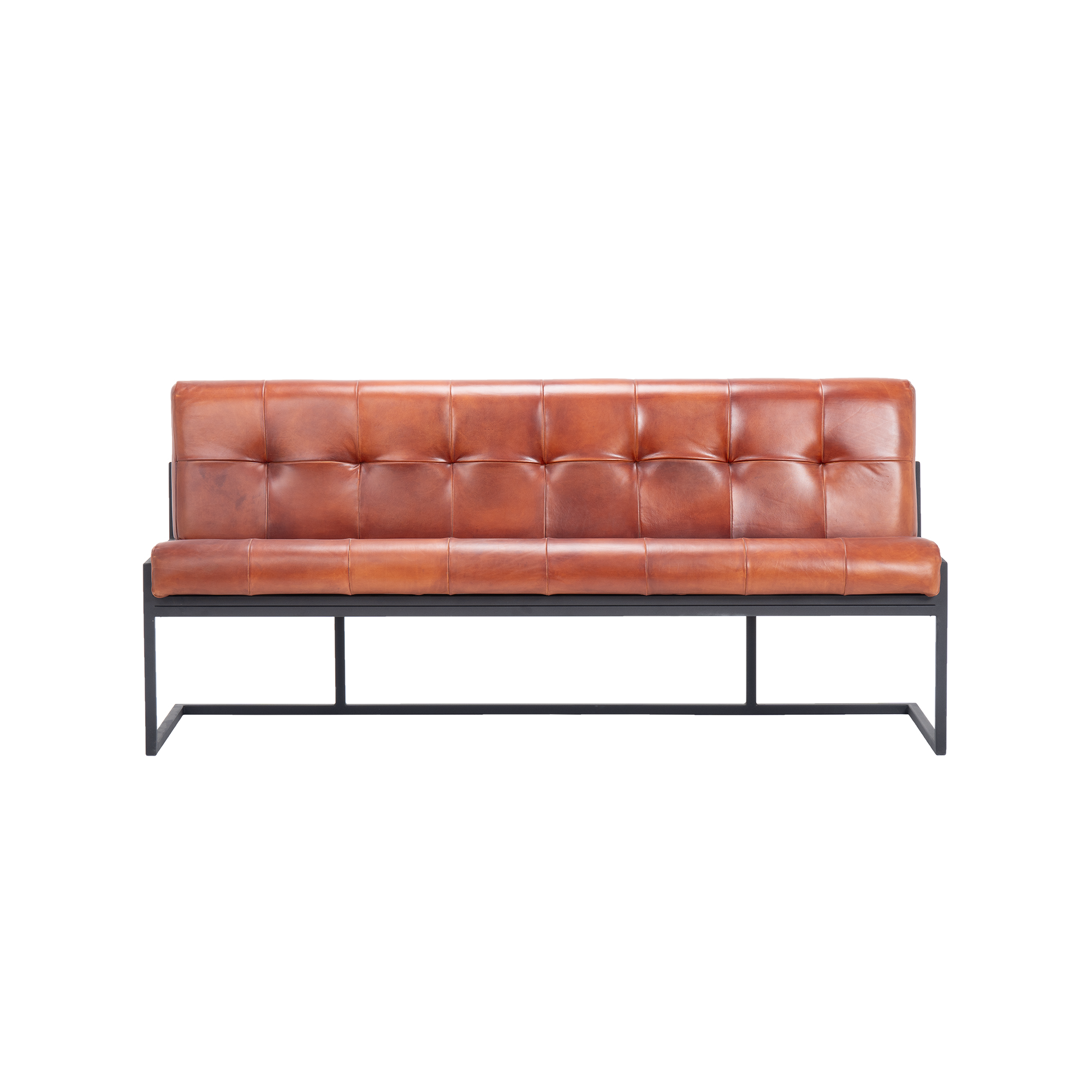 Nomad Mesh Comfort leather bench