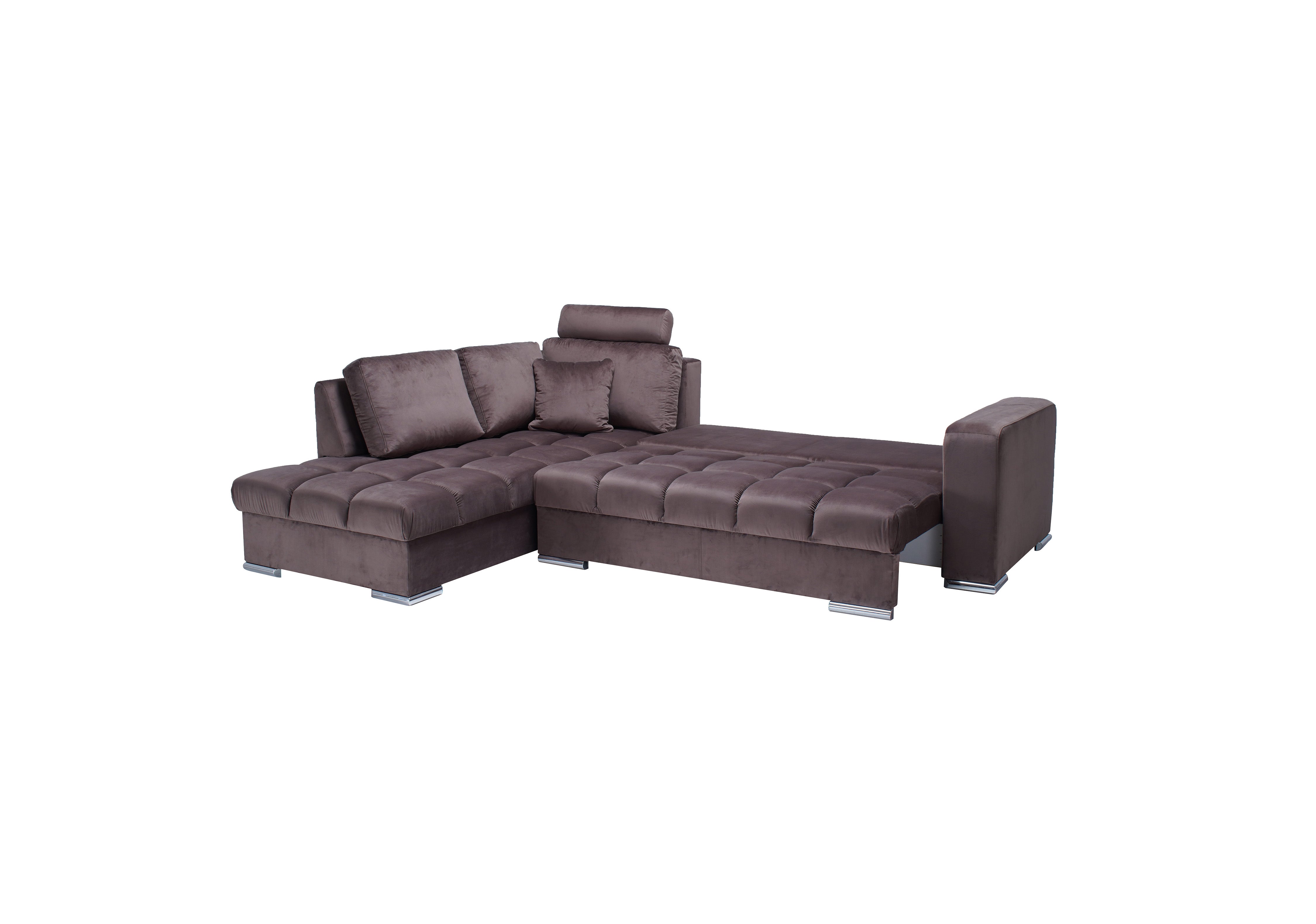 Niaga Grand extendable corner velvet sofa