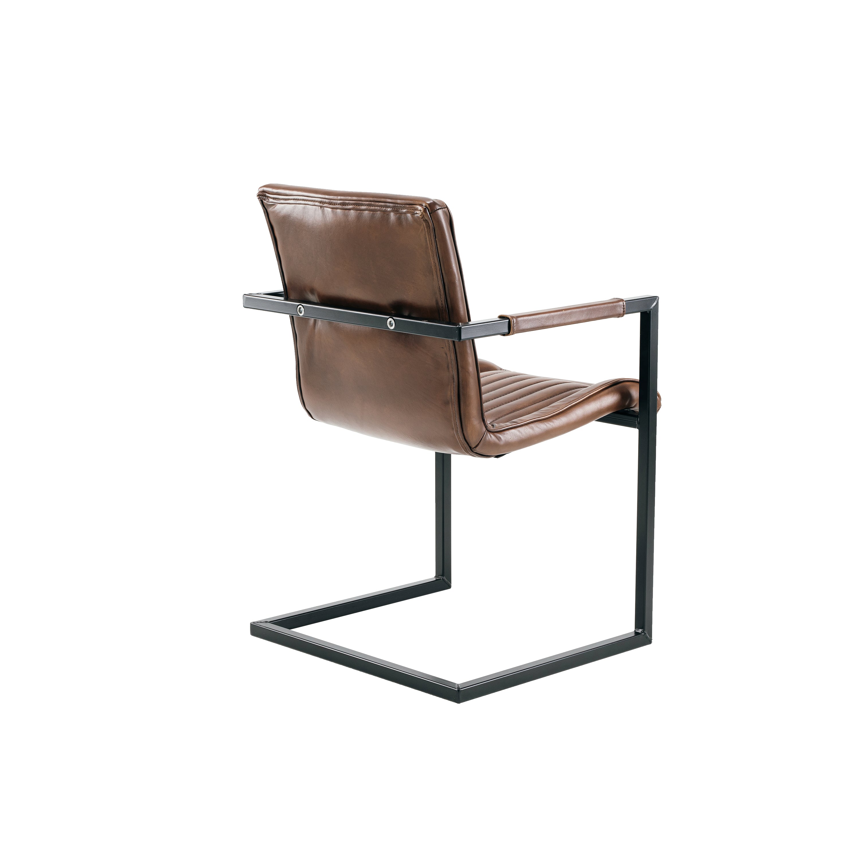 Nomad slim Borderstripe Ls leather chair