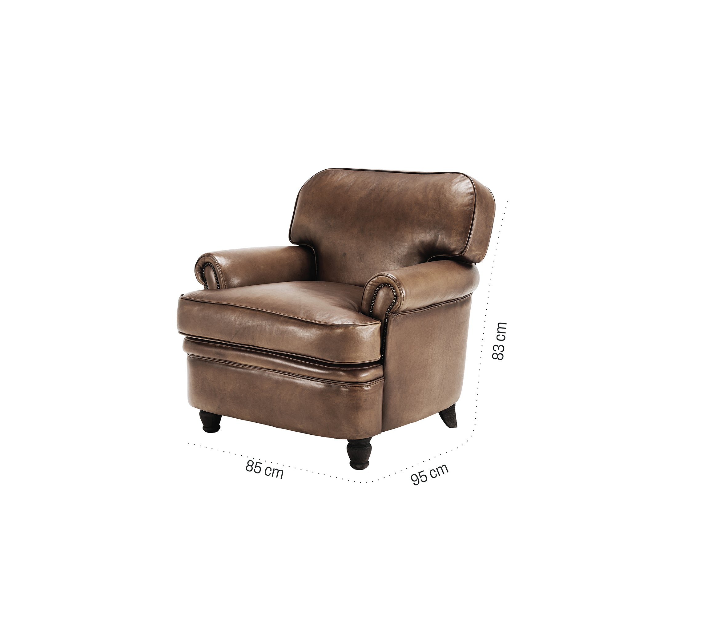 Kaffka leather armchair