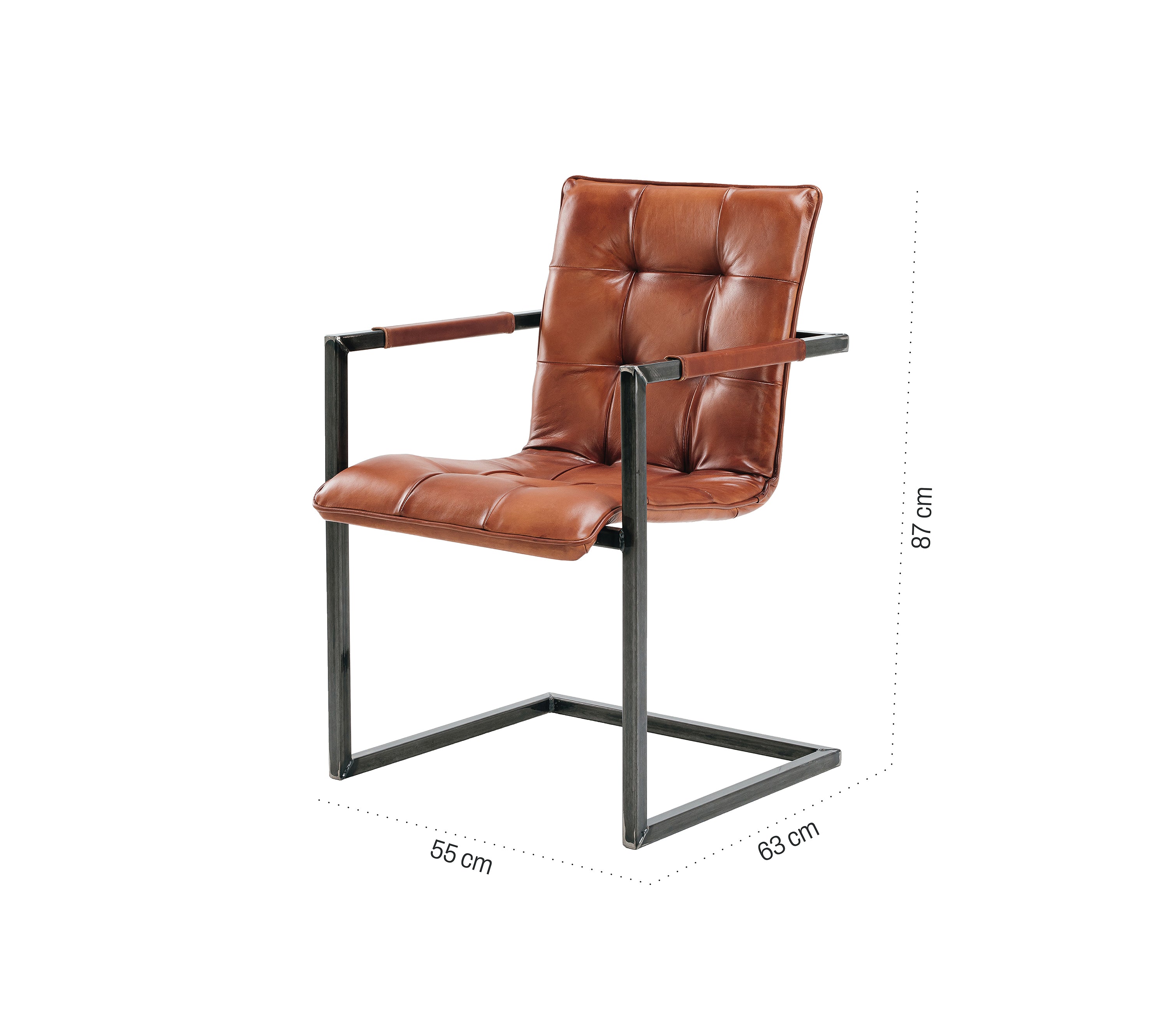 Nomad Mesh Ls leather chair