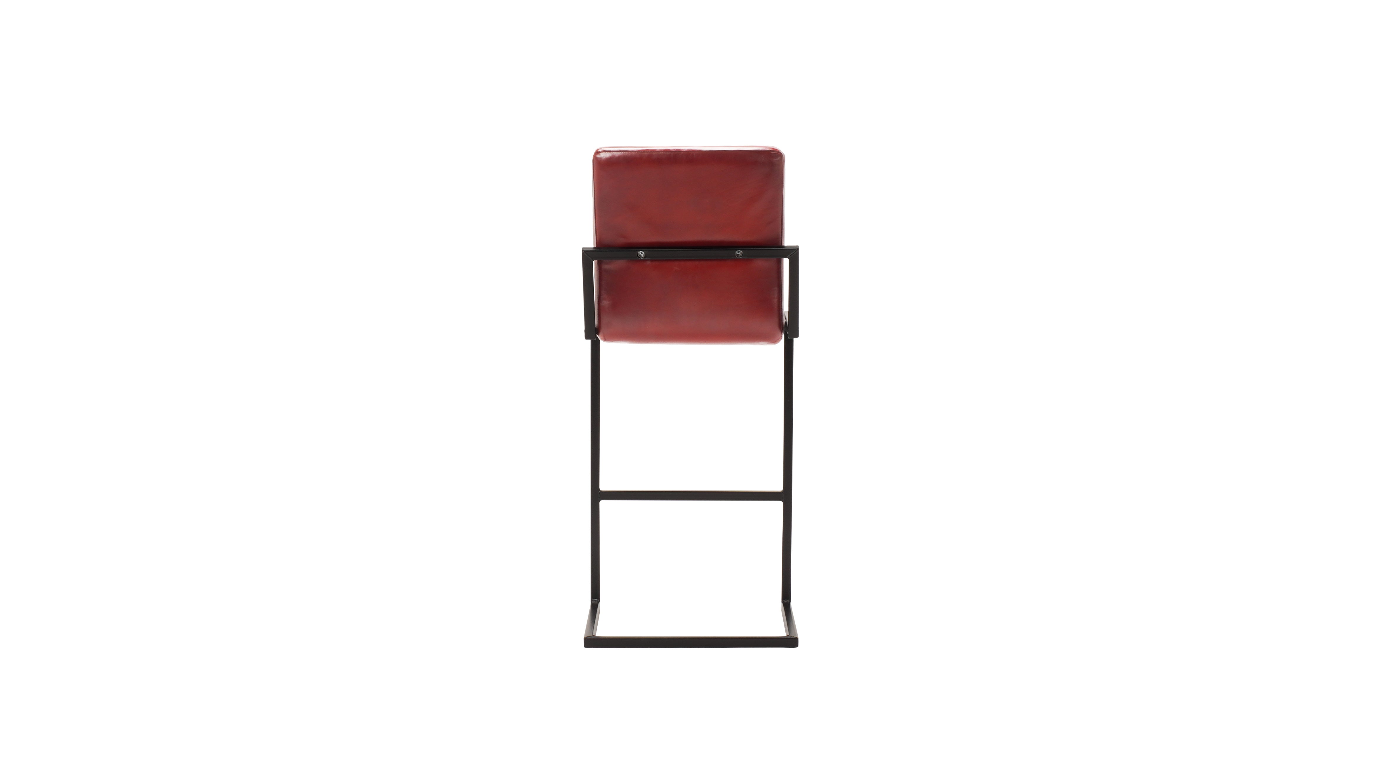 Nomad leather Ribbed barstool S
