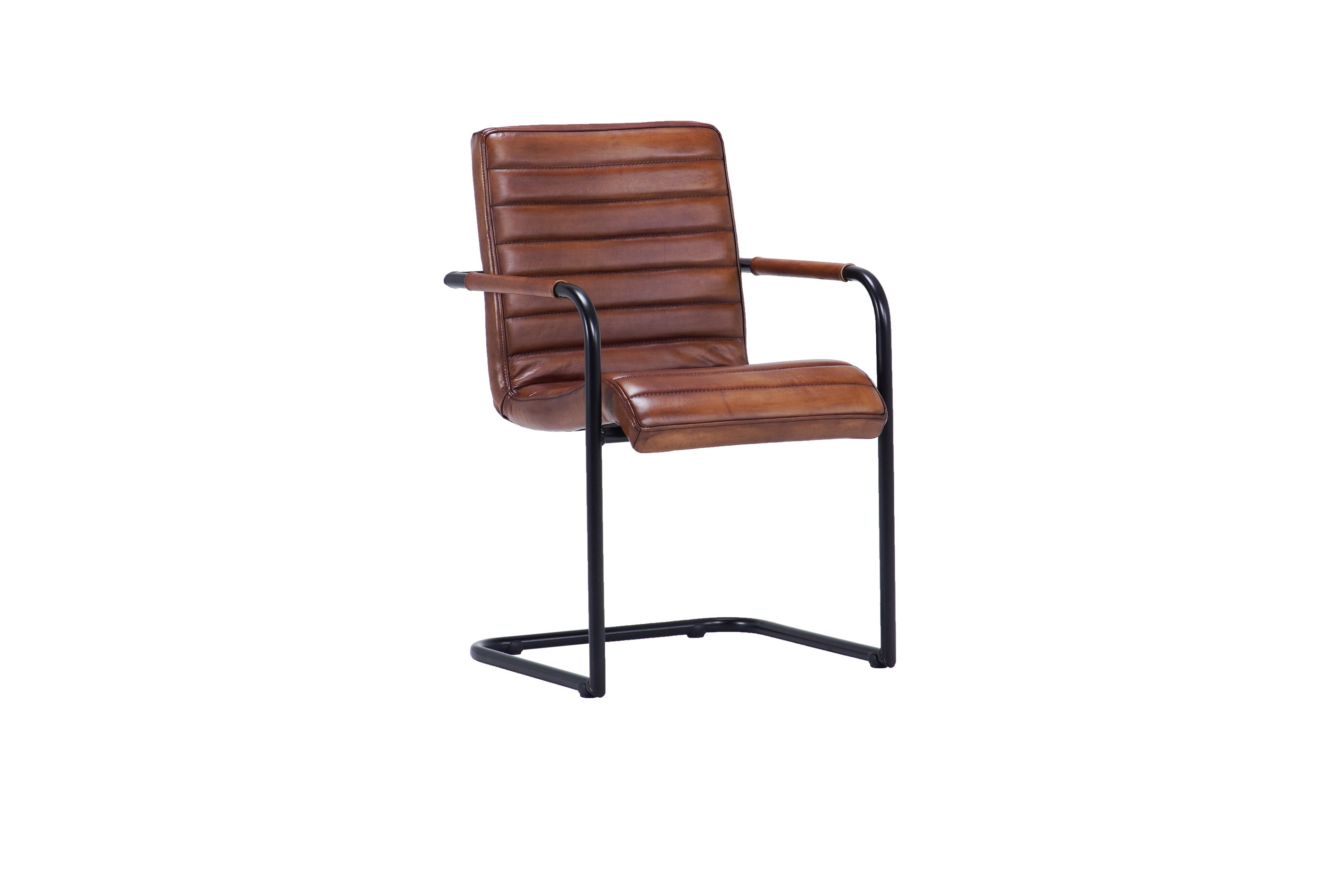 Scaun din piele Nomad plump Ribbed Lr