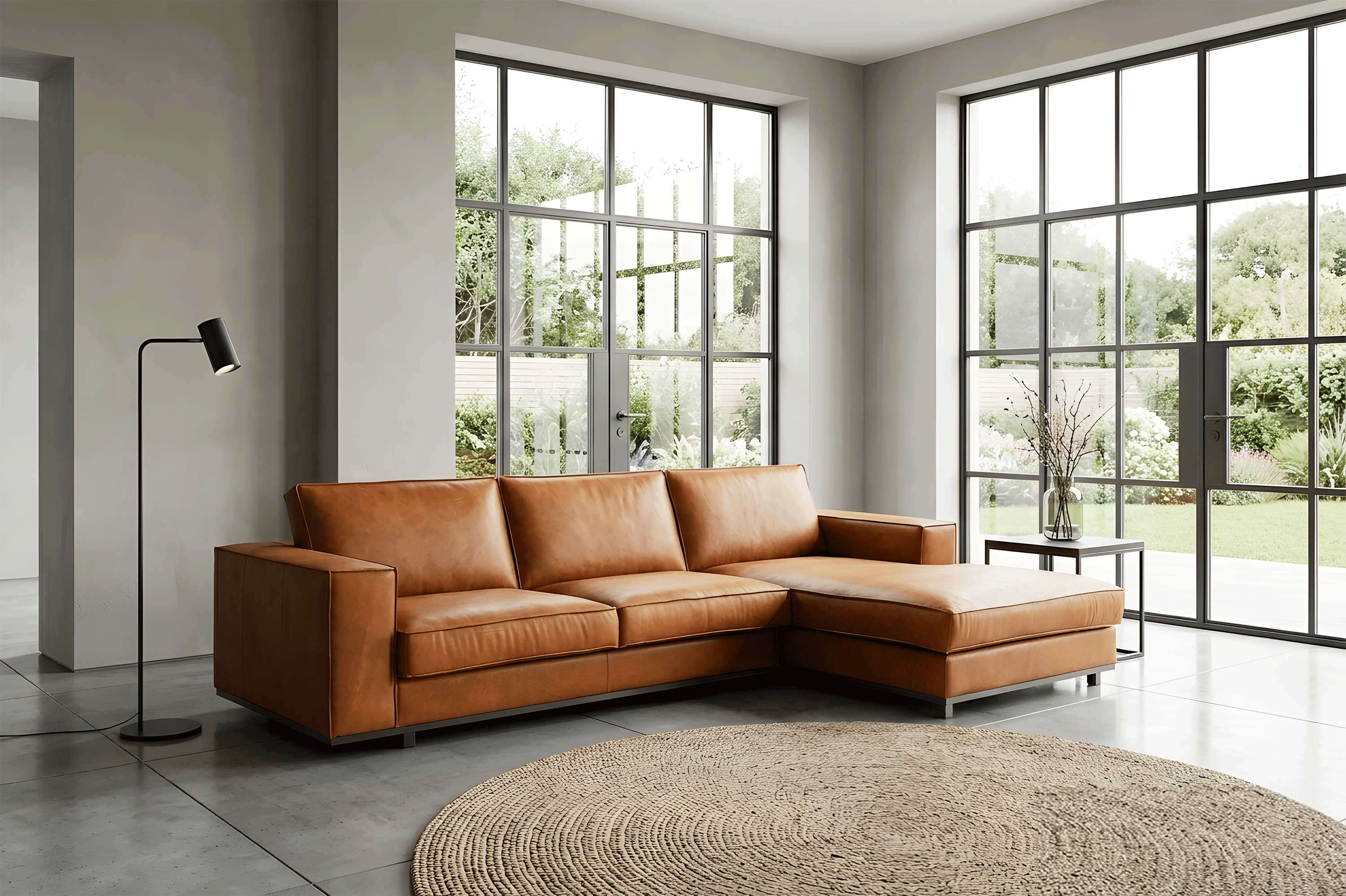 Colțar Grandio din piele