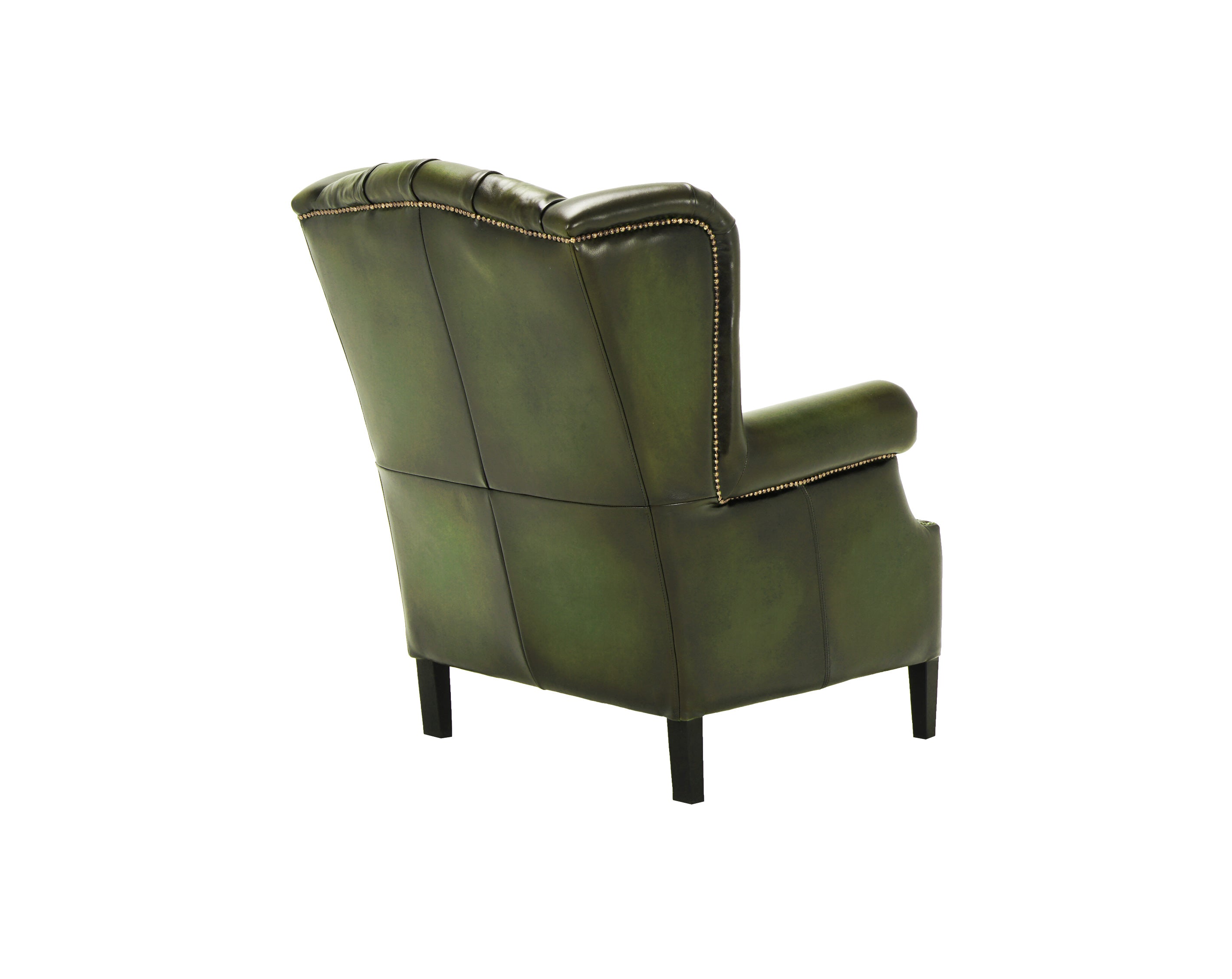 Fotoliu din piele Chesterfield Hemingway Moss Legend