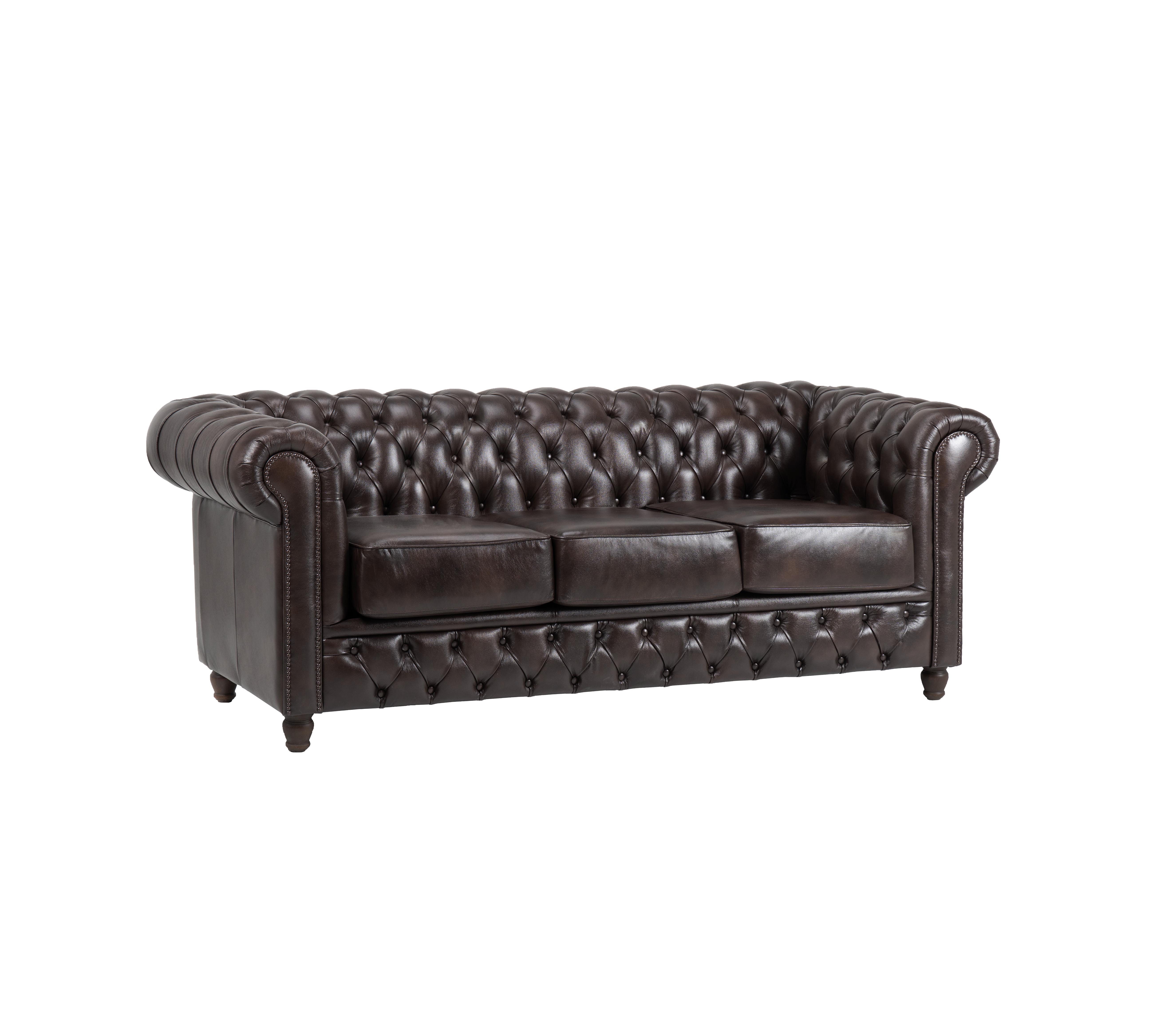 Chesterfield Fleming leather sofa