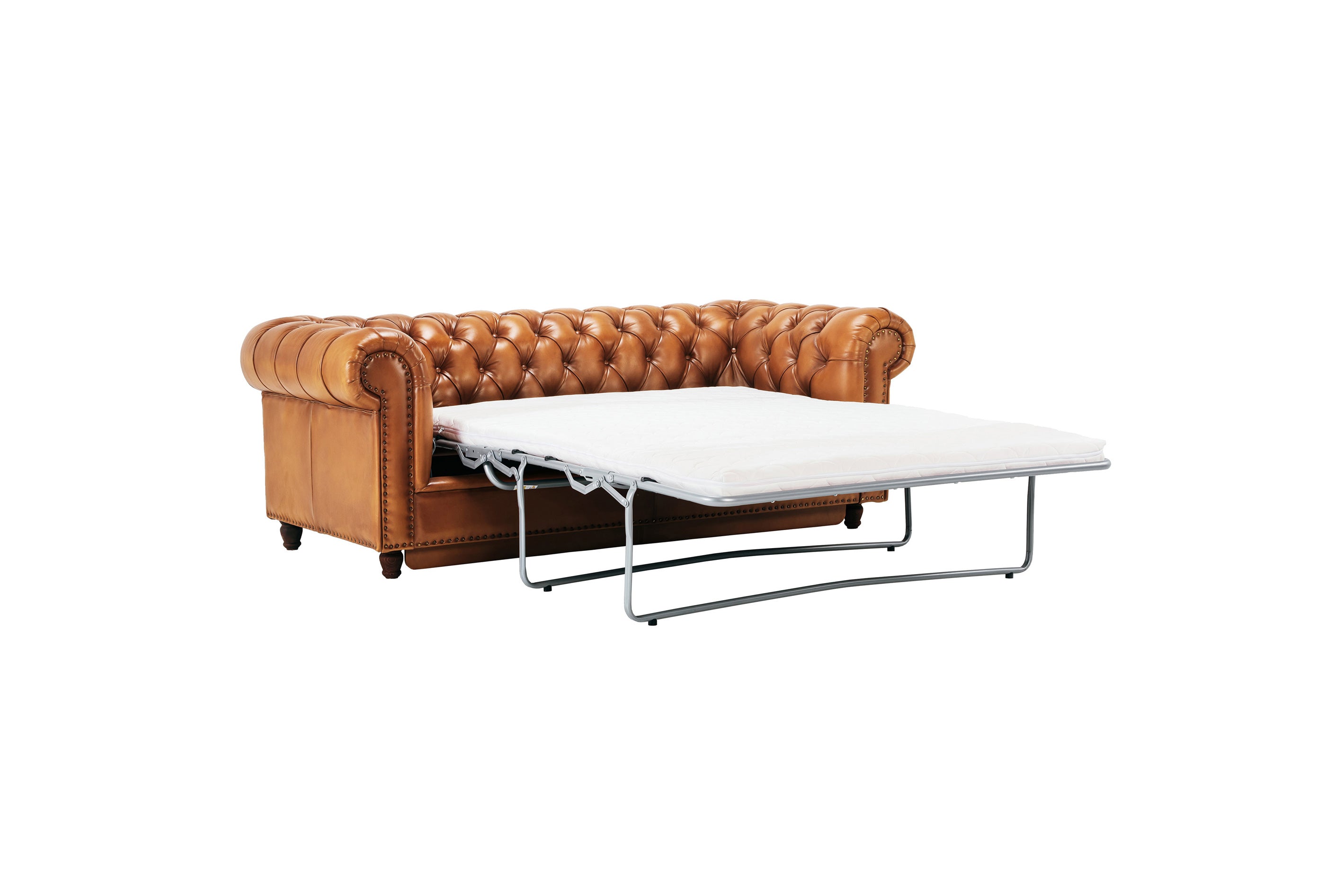 Canapea extensibila din piele Chesterfield Austen 220 cm