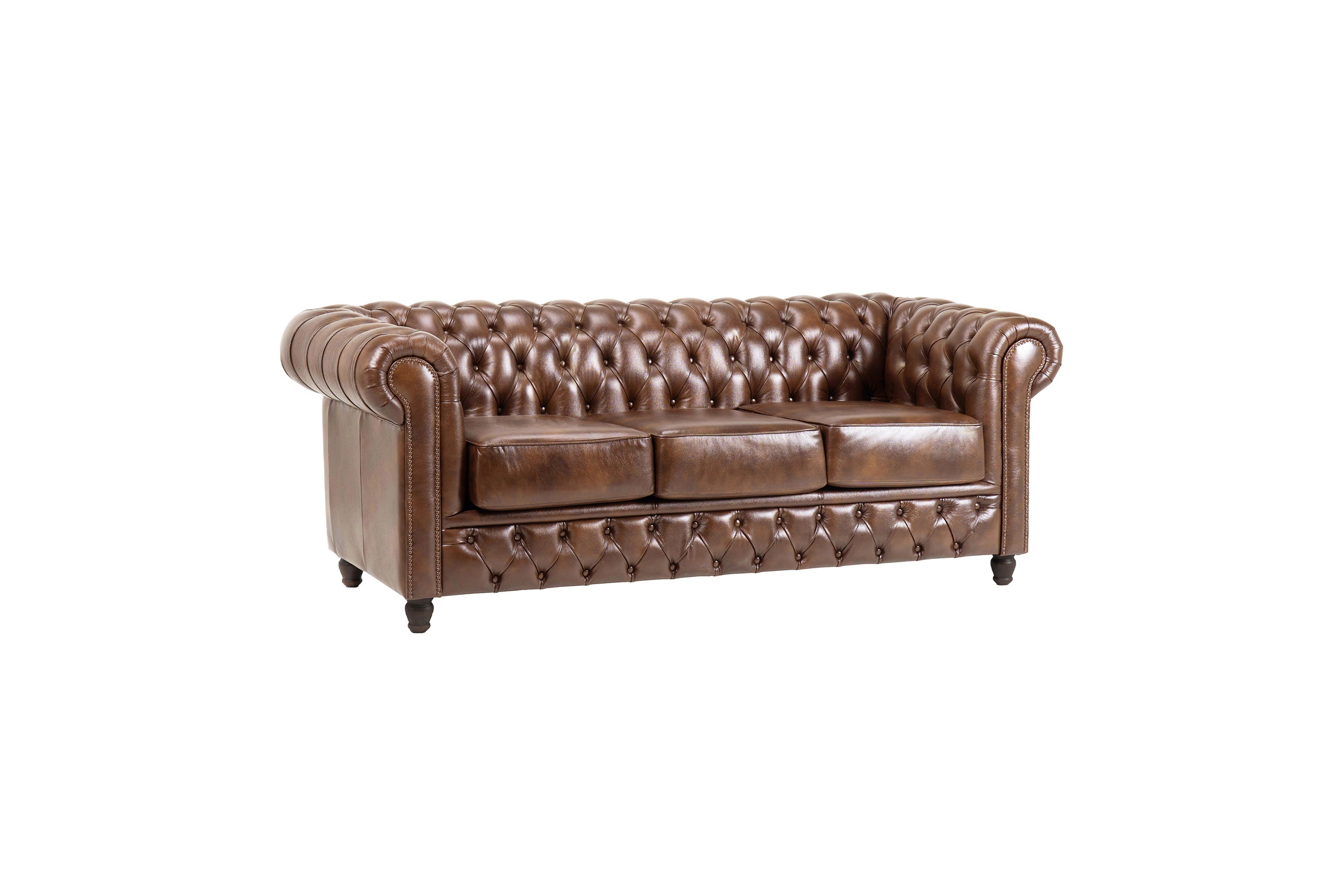Canapea Chesterfield Fleming din piele