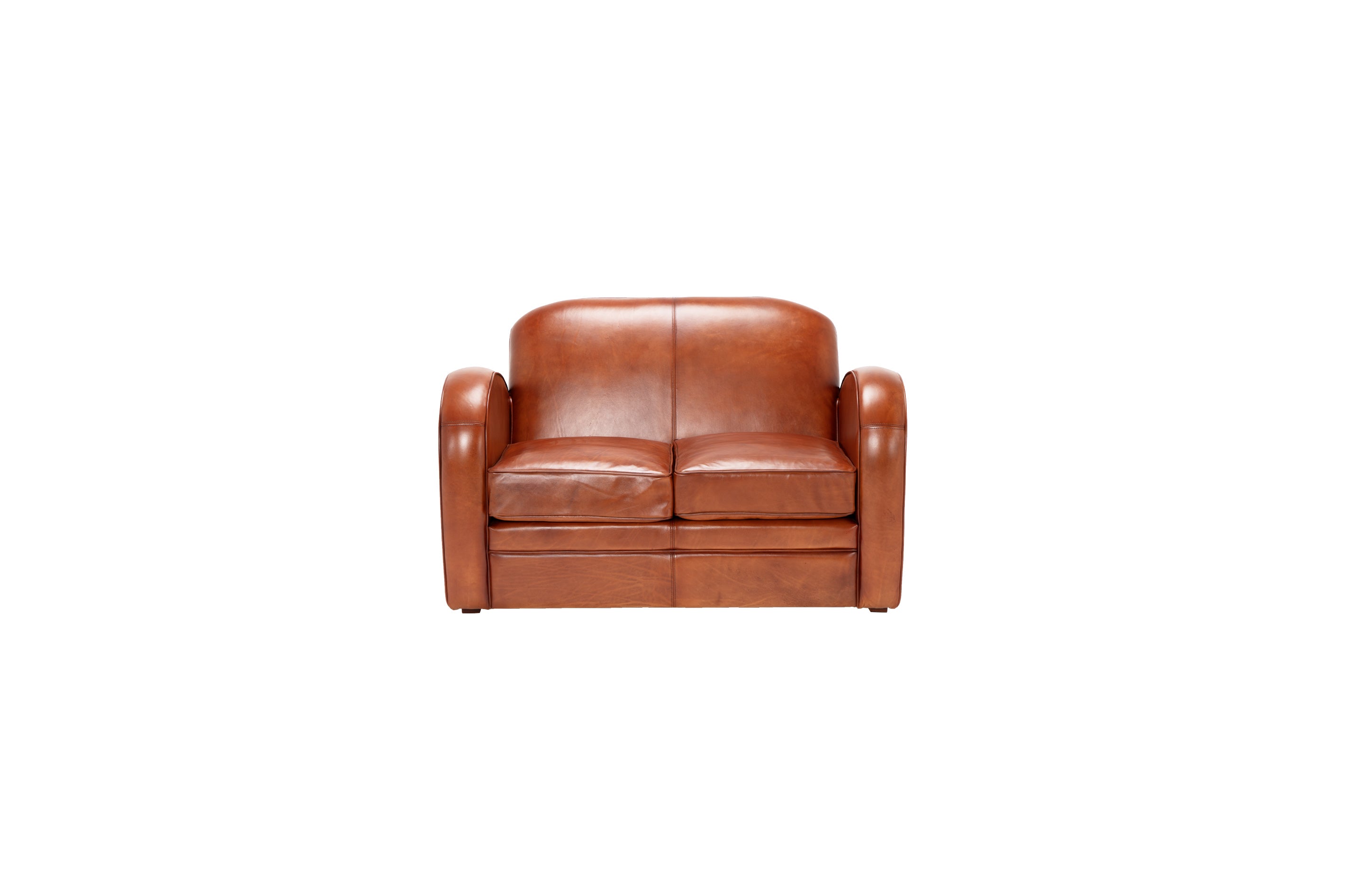 Lessing 2 seater leather sofa 130 cm