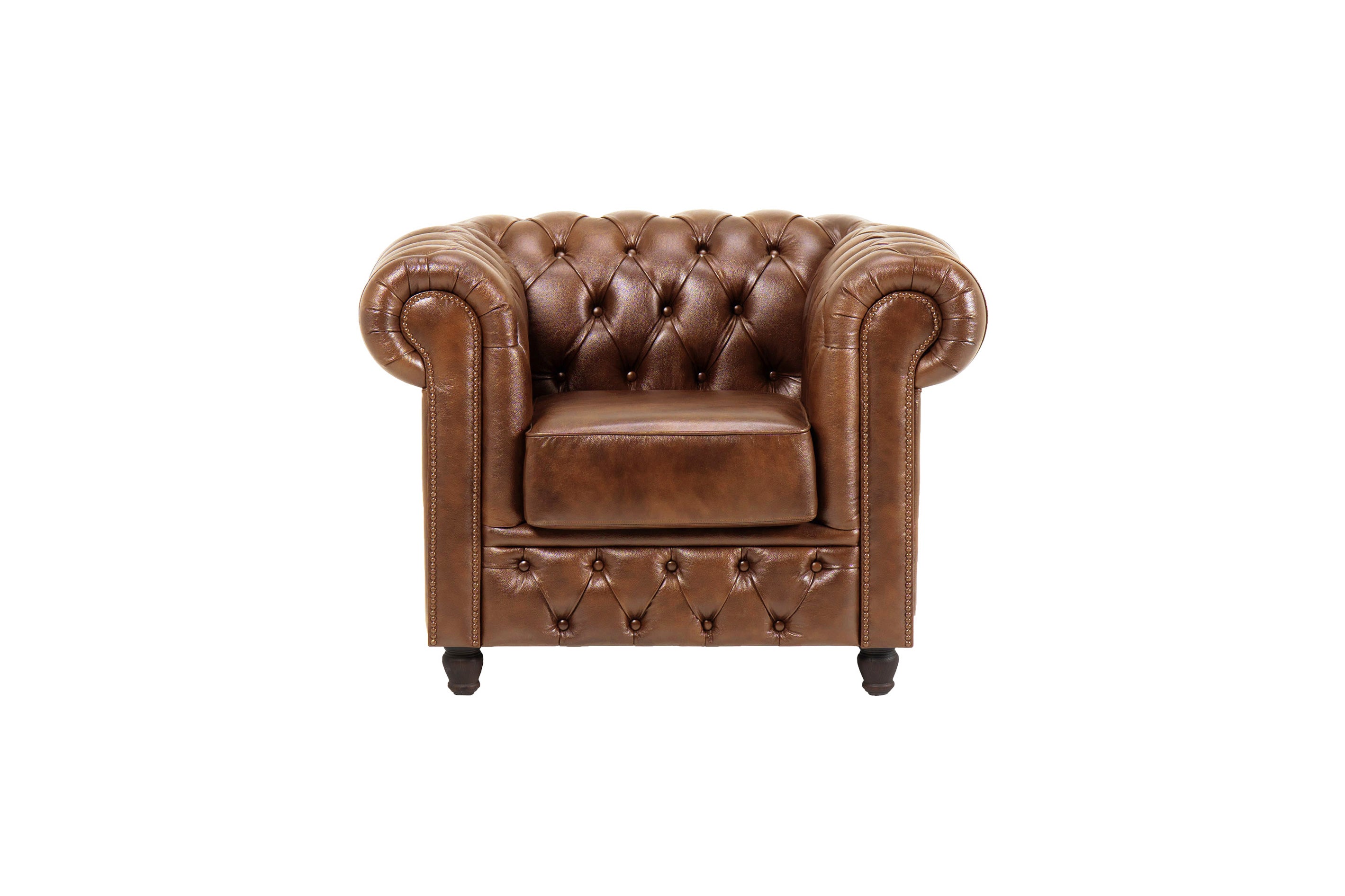 Fotoliu din piele Chesterfield Fleming