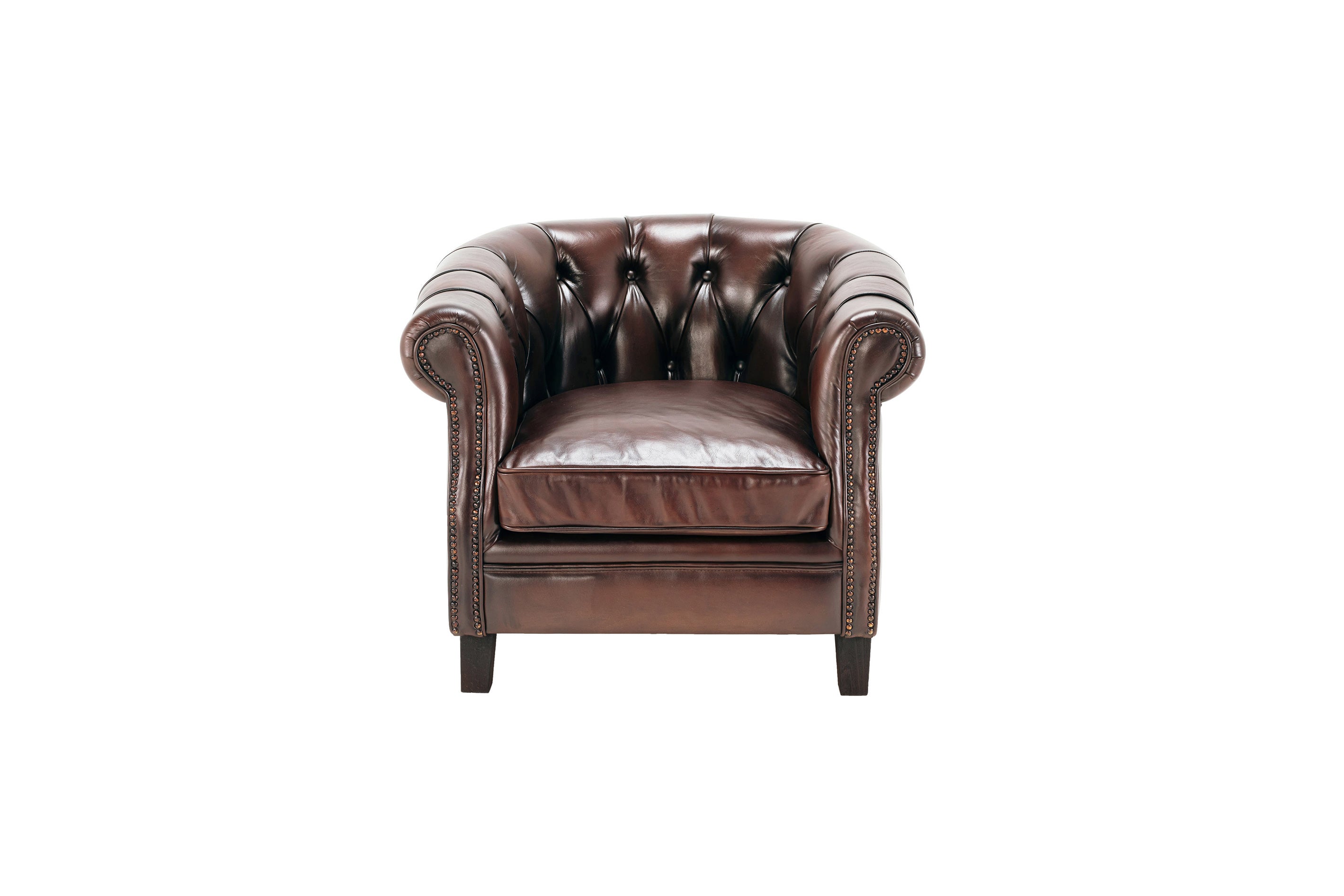 Fotoliu din piele Chesterfield Golding