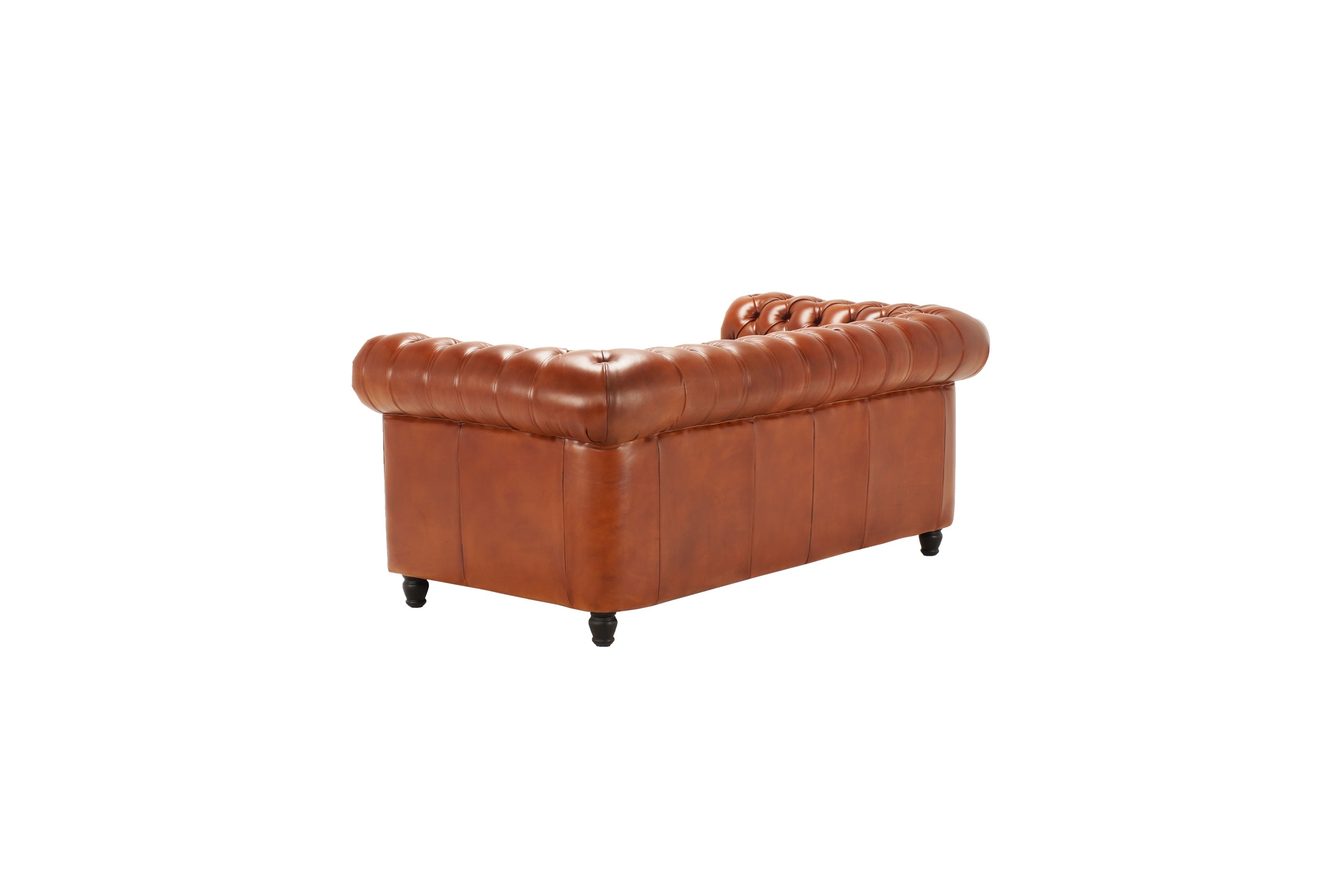 Canapea extensibila din piele Chesterfield Fleming 190 cm