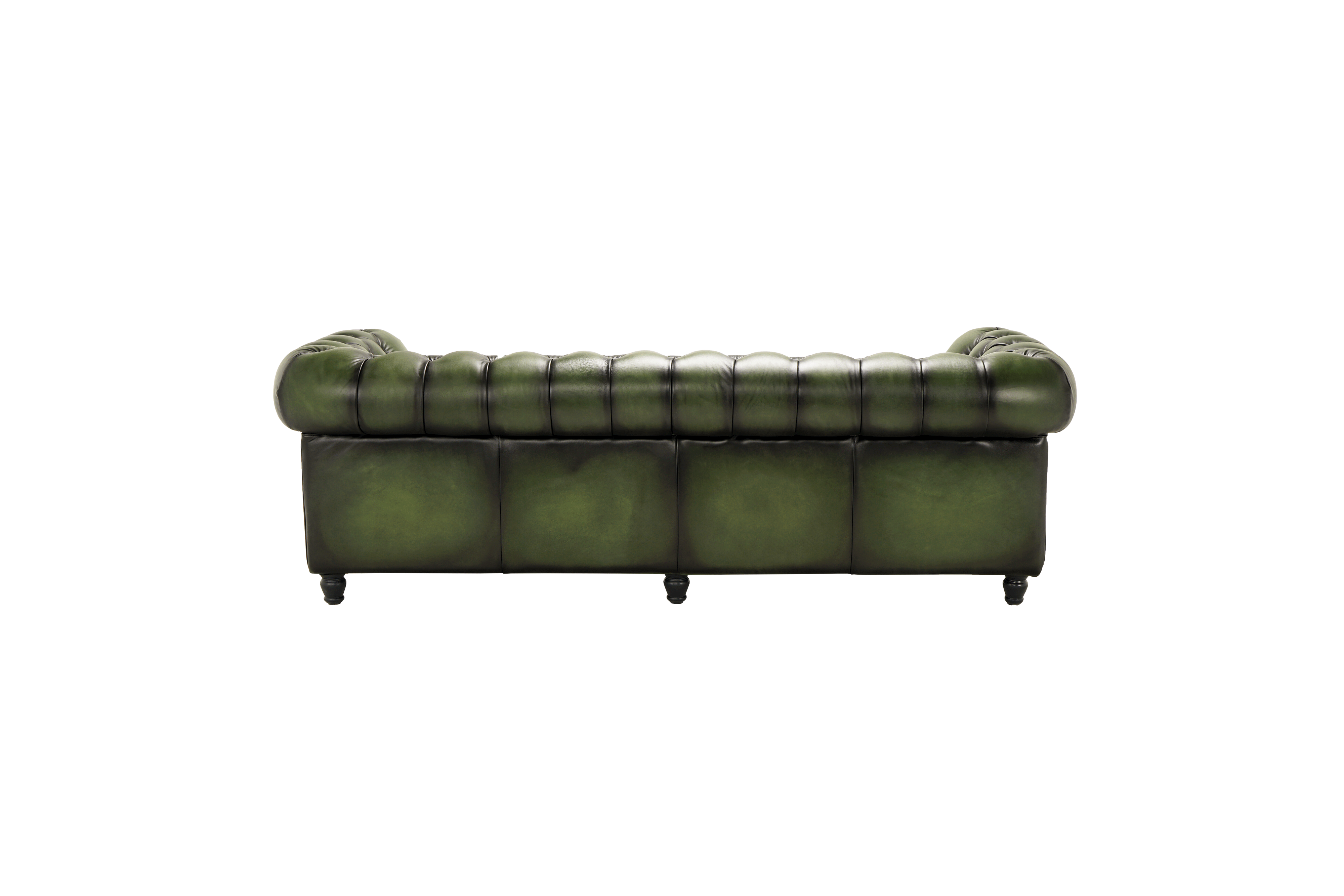 Canapea Chesterfield Austen din piele Vintage Moss