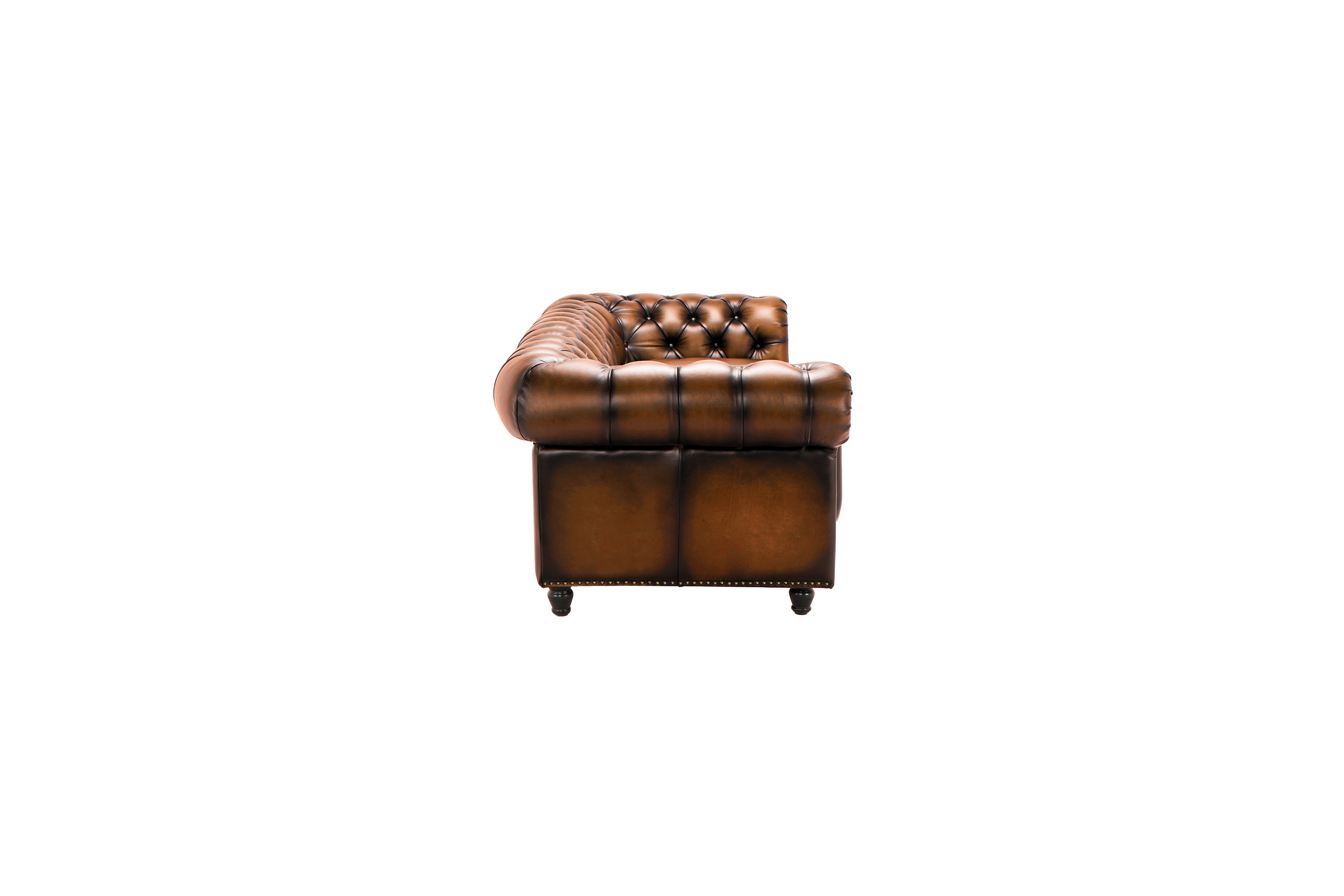 Canapea Chesterfield Austen din piele Vintage Light