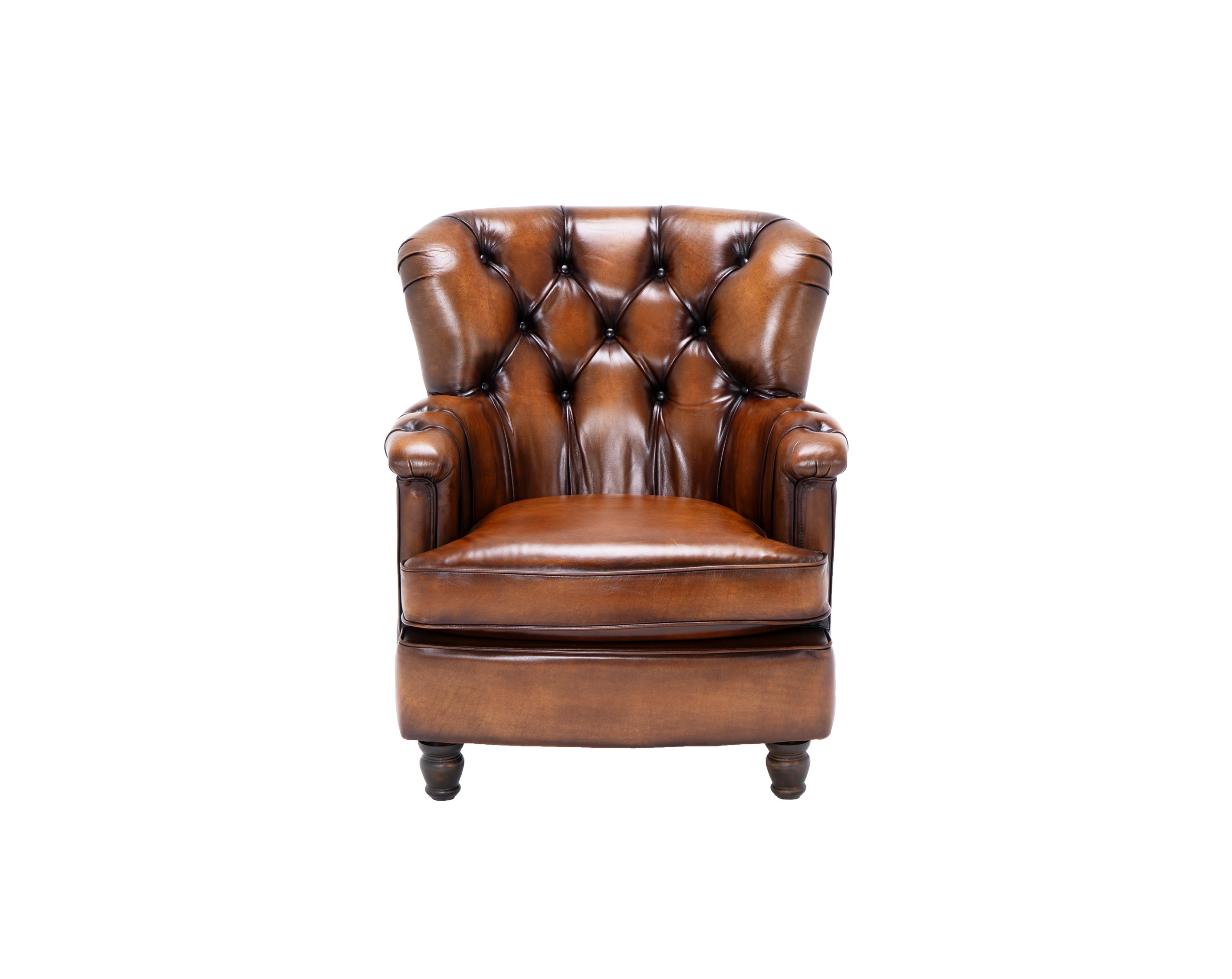 Fotoliu din piele Chesterfield Hemingway Light Legend