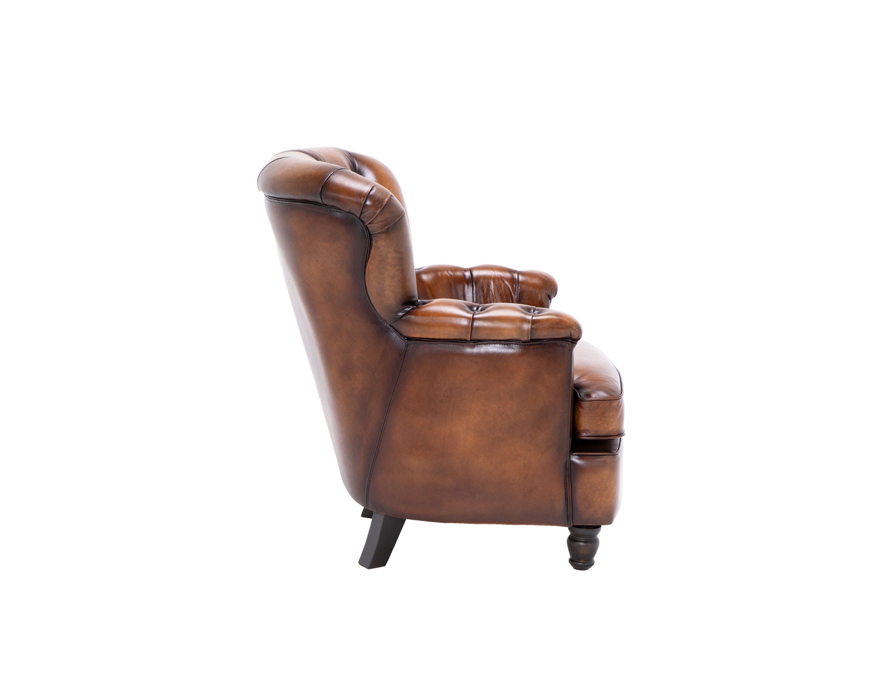 Fotoliu din piele Chesterfield Hemingway Light Legend