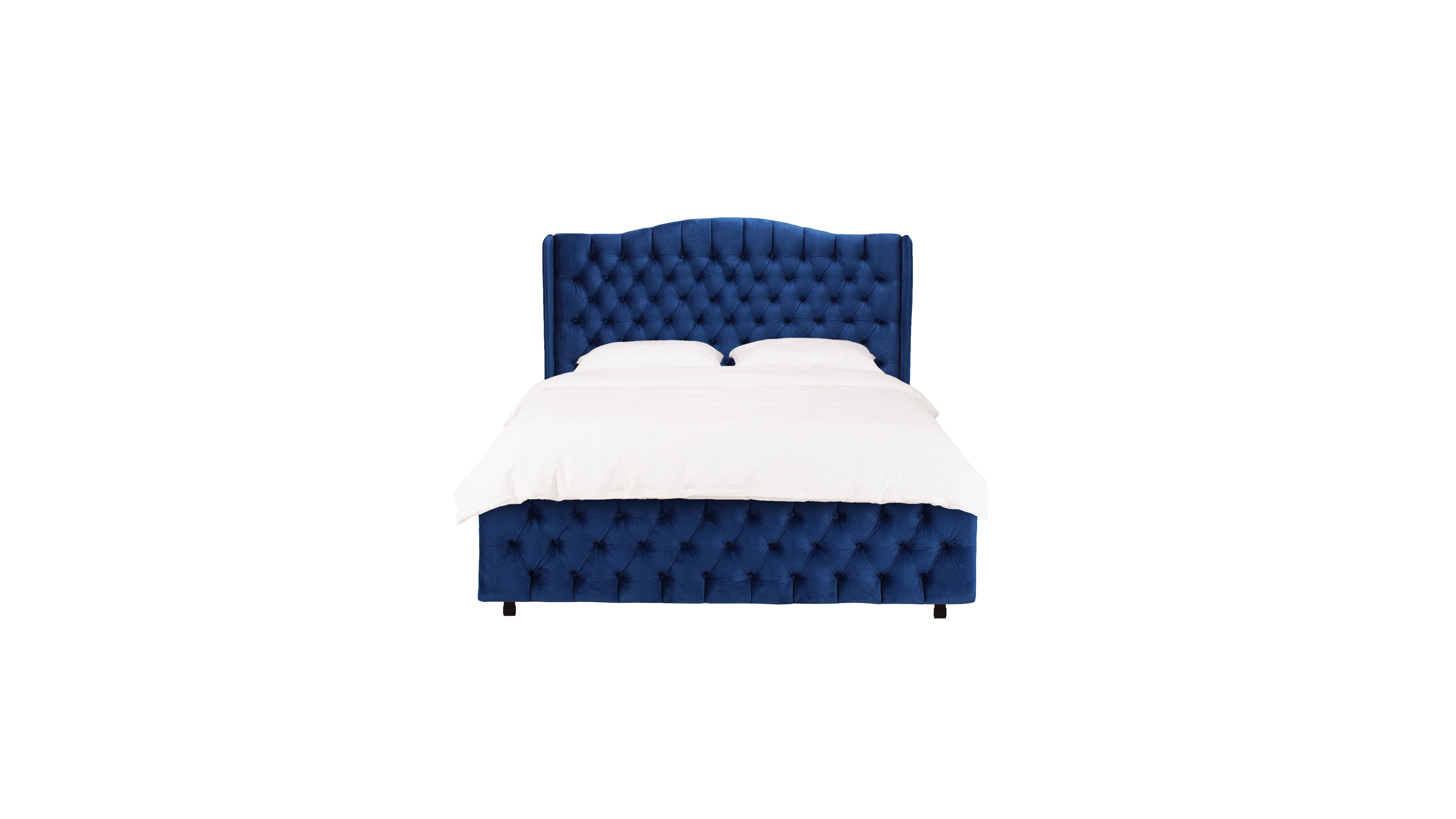Queen velvet bed