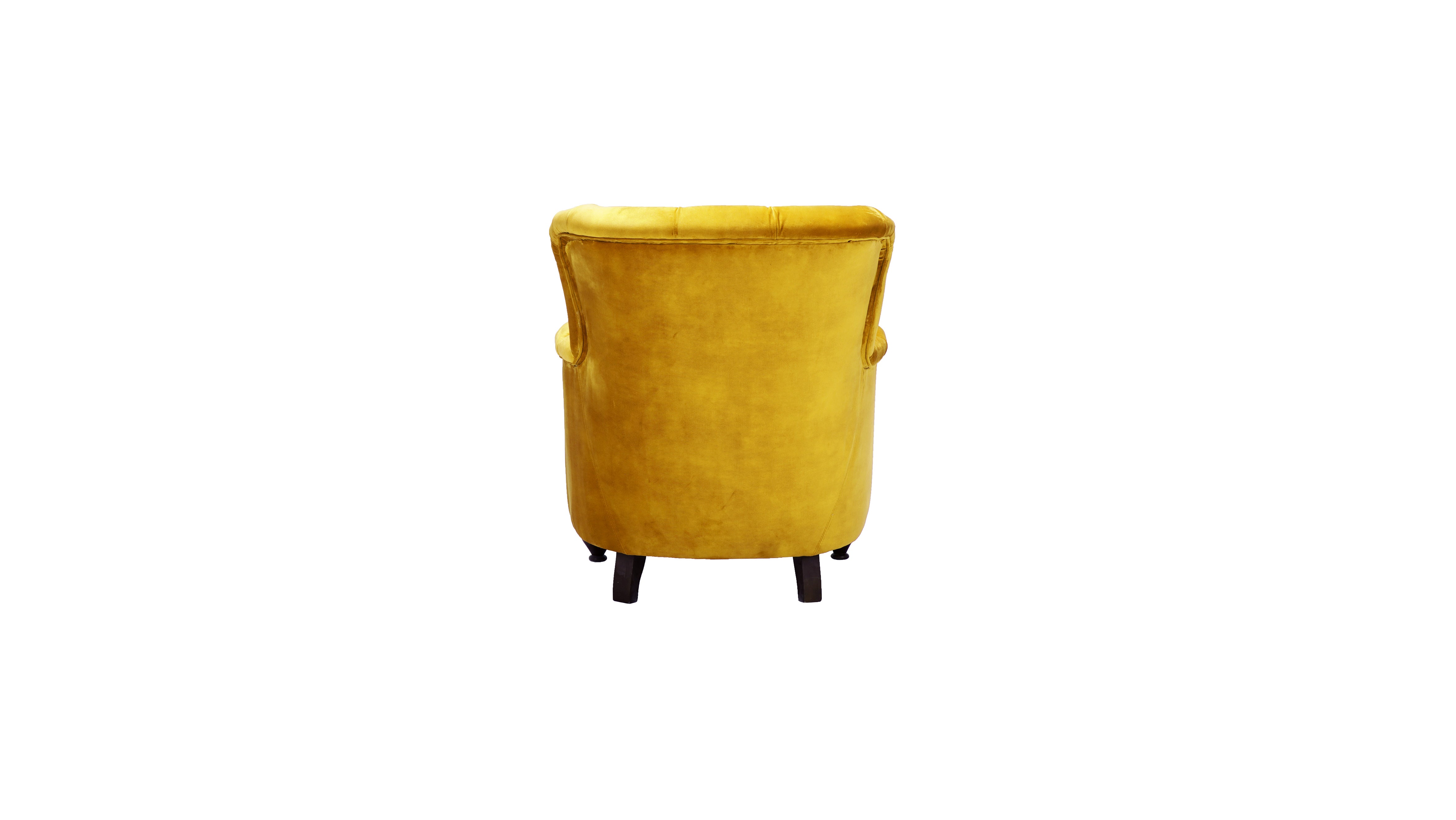 Monark velvet armchair