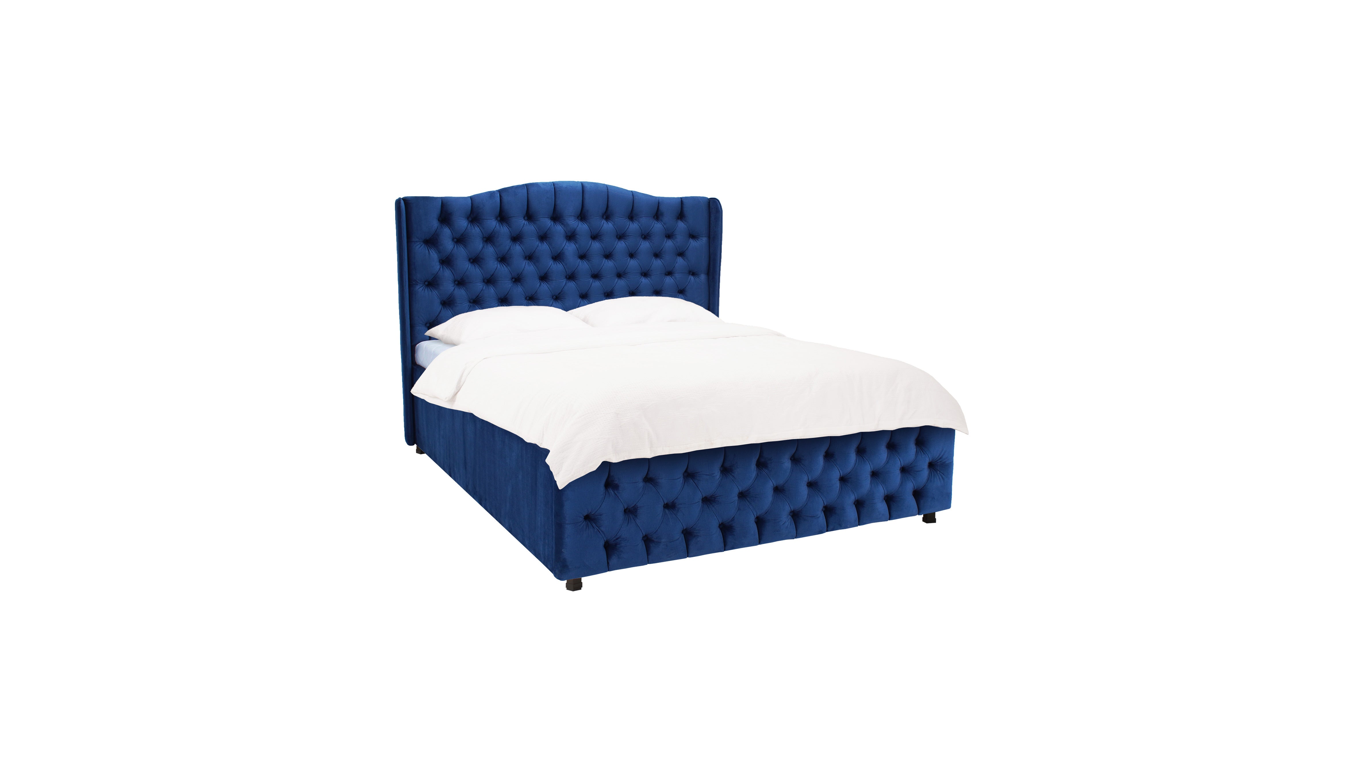 Queen velvet bed