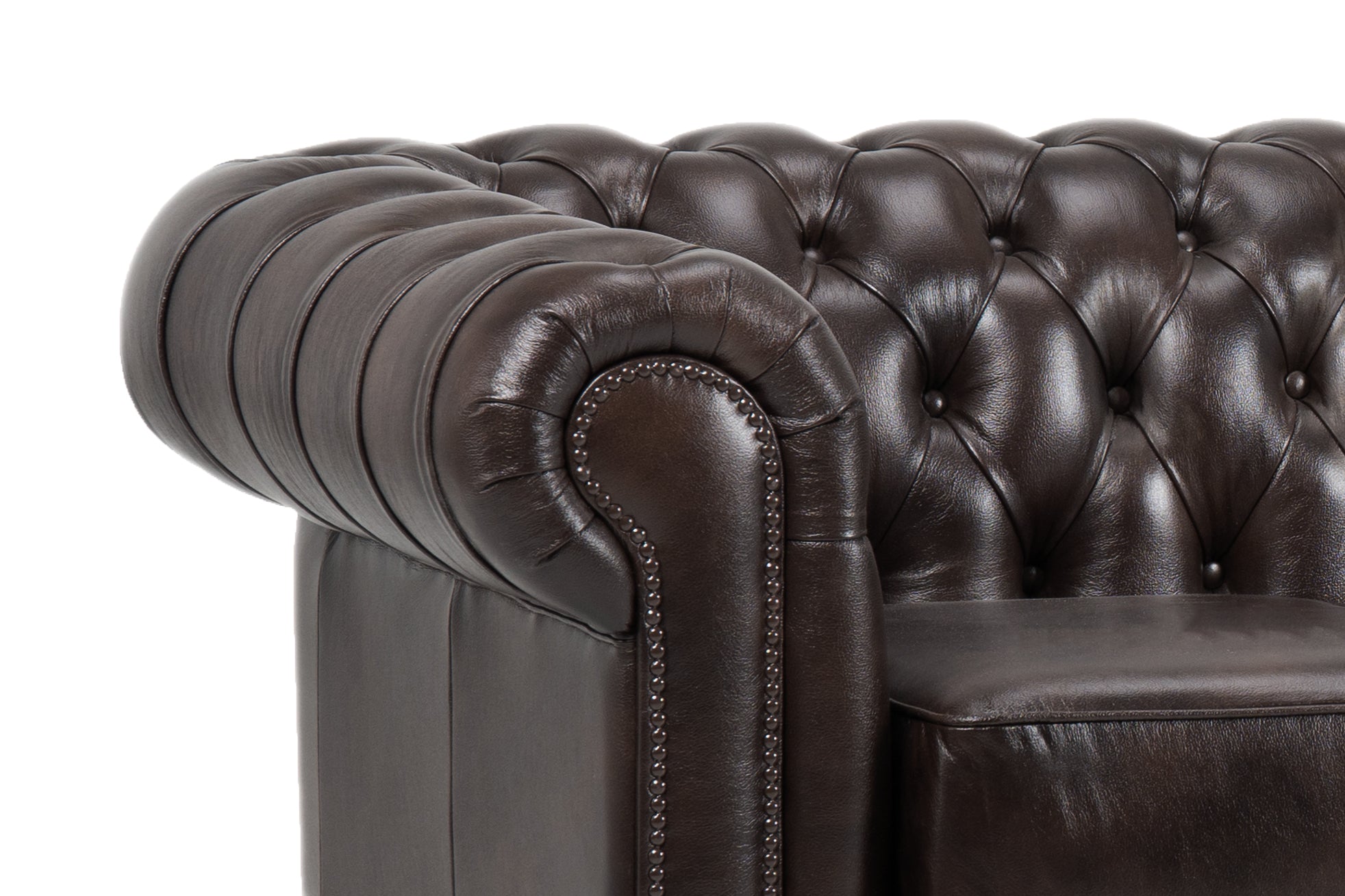 Fotoliu din piele Chesterfield Fleming