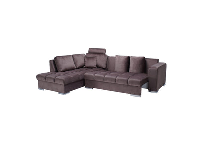 Niaga Grand extendable corner velvet sofa