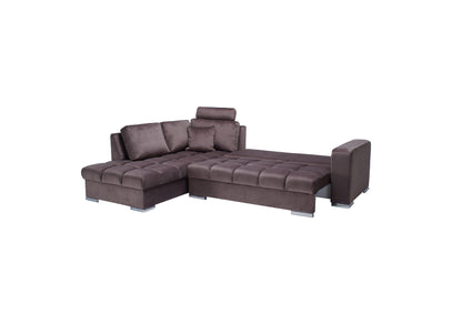 Niaga Grand extendable corner velvet sofa