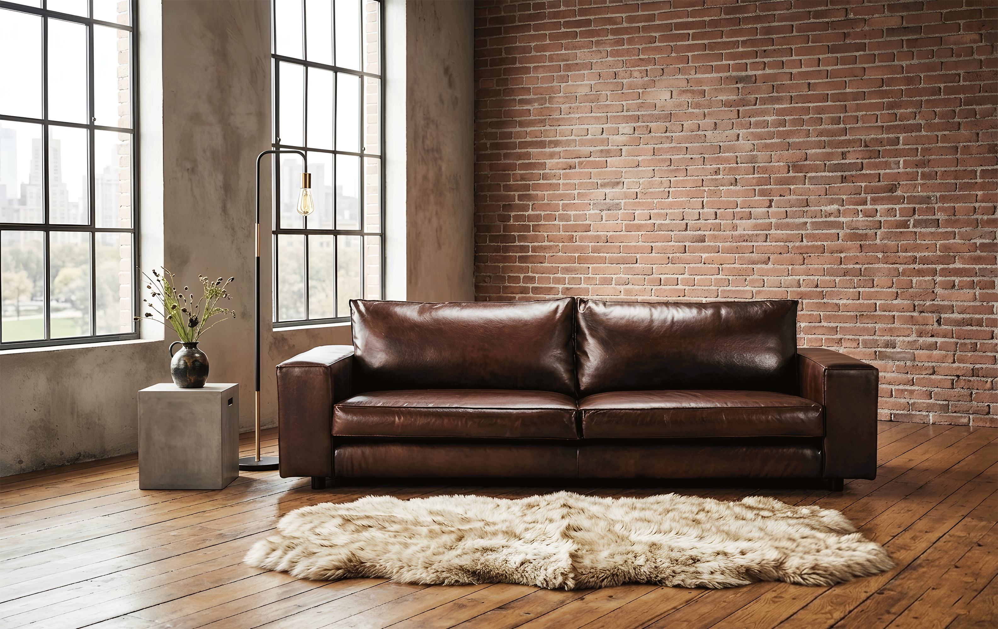 Canapea Grandio din piele