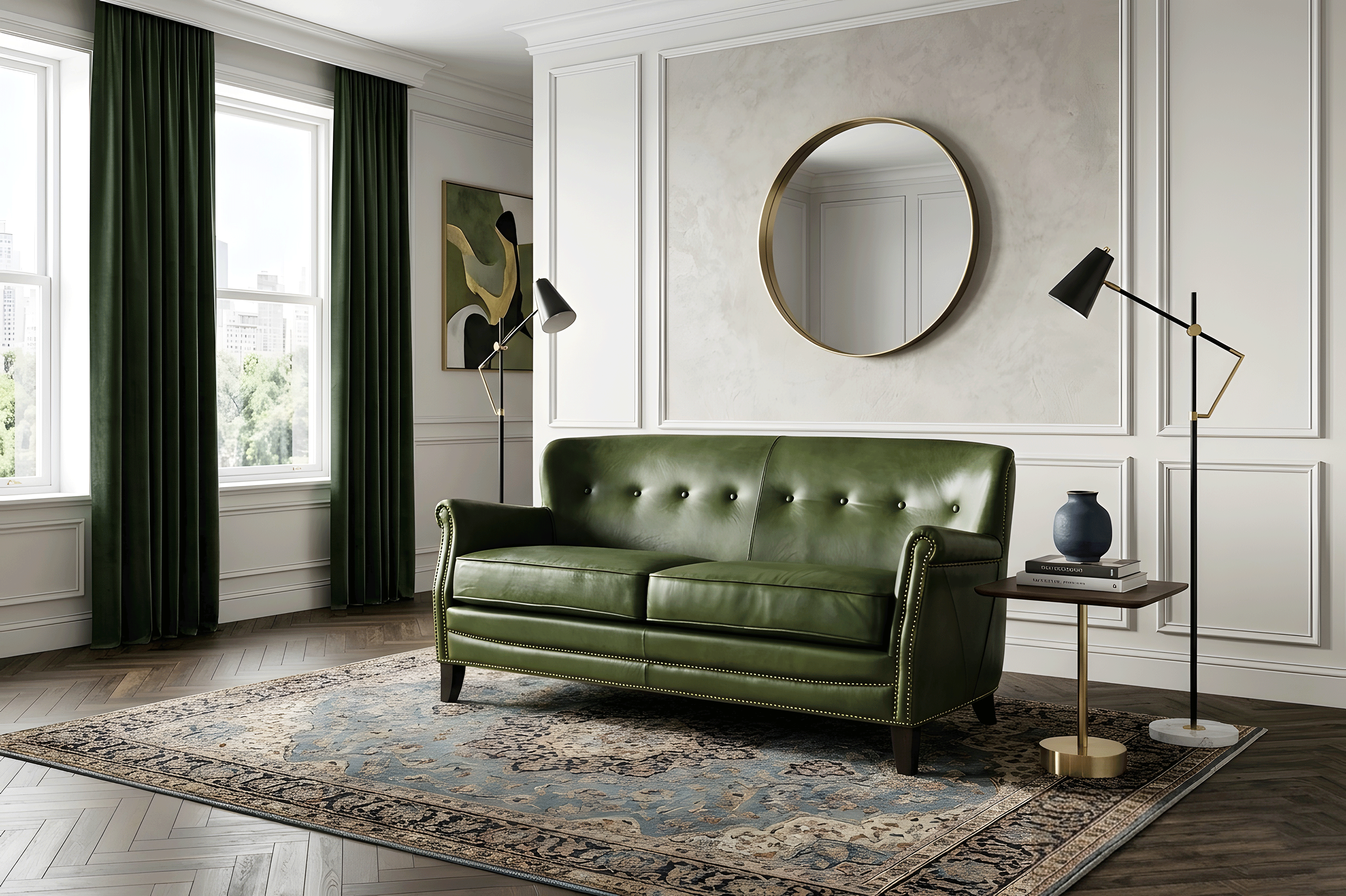 Canapea Sinonym din piele 150 cm