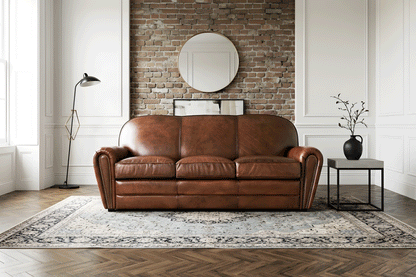 Canapea Milán din piele de 190 cm