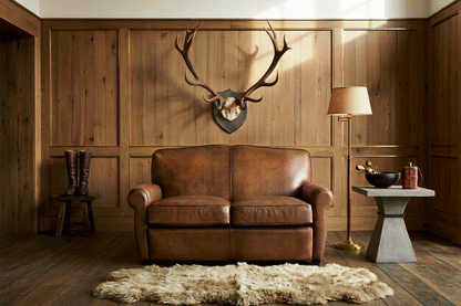 Canapea Legend din piele 140 cm