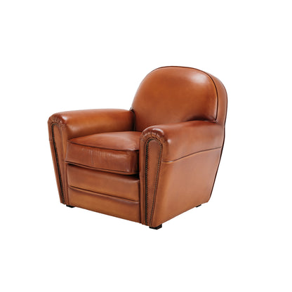 Milán leather armchair