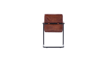Nomad plump Ribbed Lr leather chair