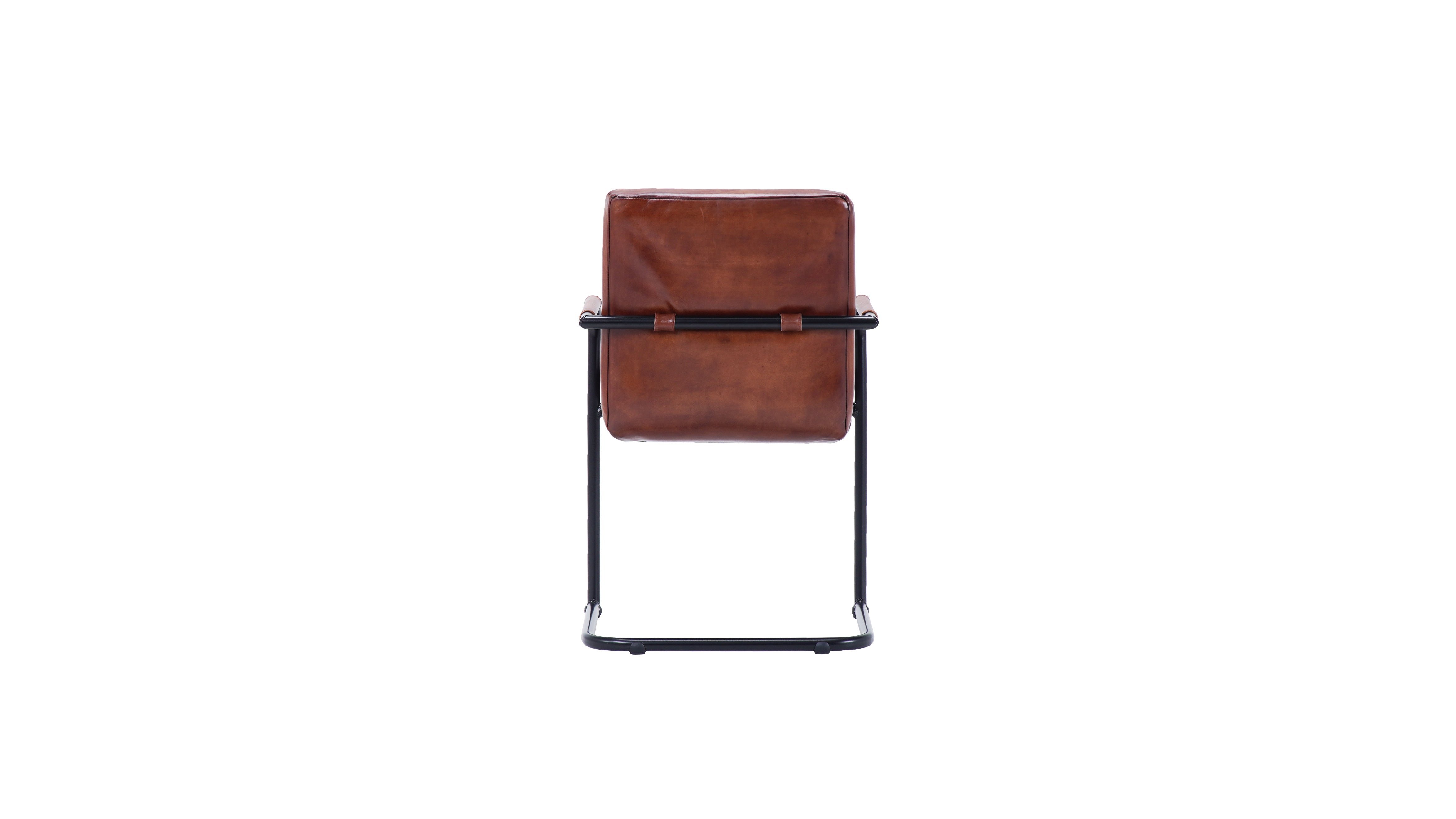 Nomad plump Ribbed Lr leather chair