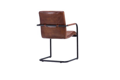 Scaun din piele Nomad plump Ribbed Lr