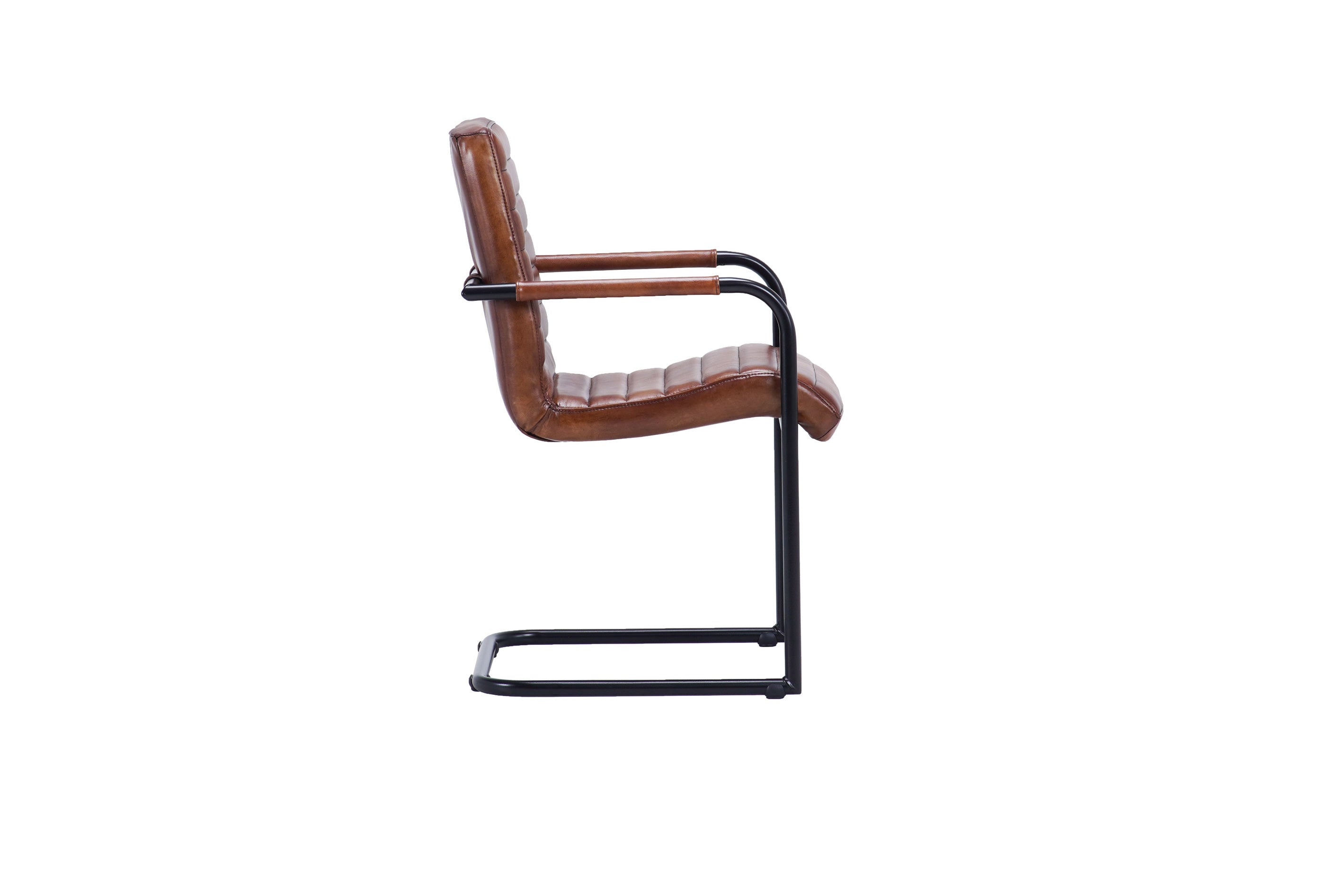 Scaun din piele Nomad plump Ribbed Lr