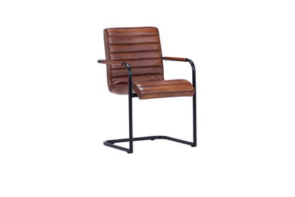 Scaun din piele Nomad plump Ribbed Lr