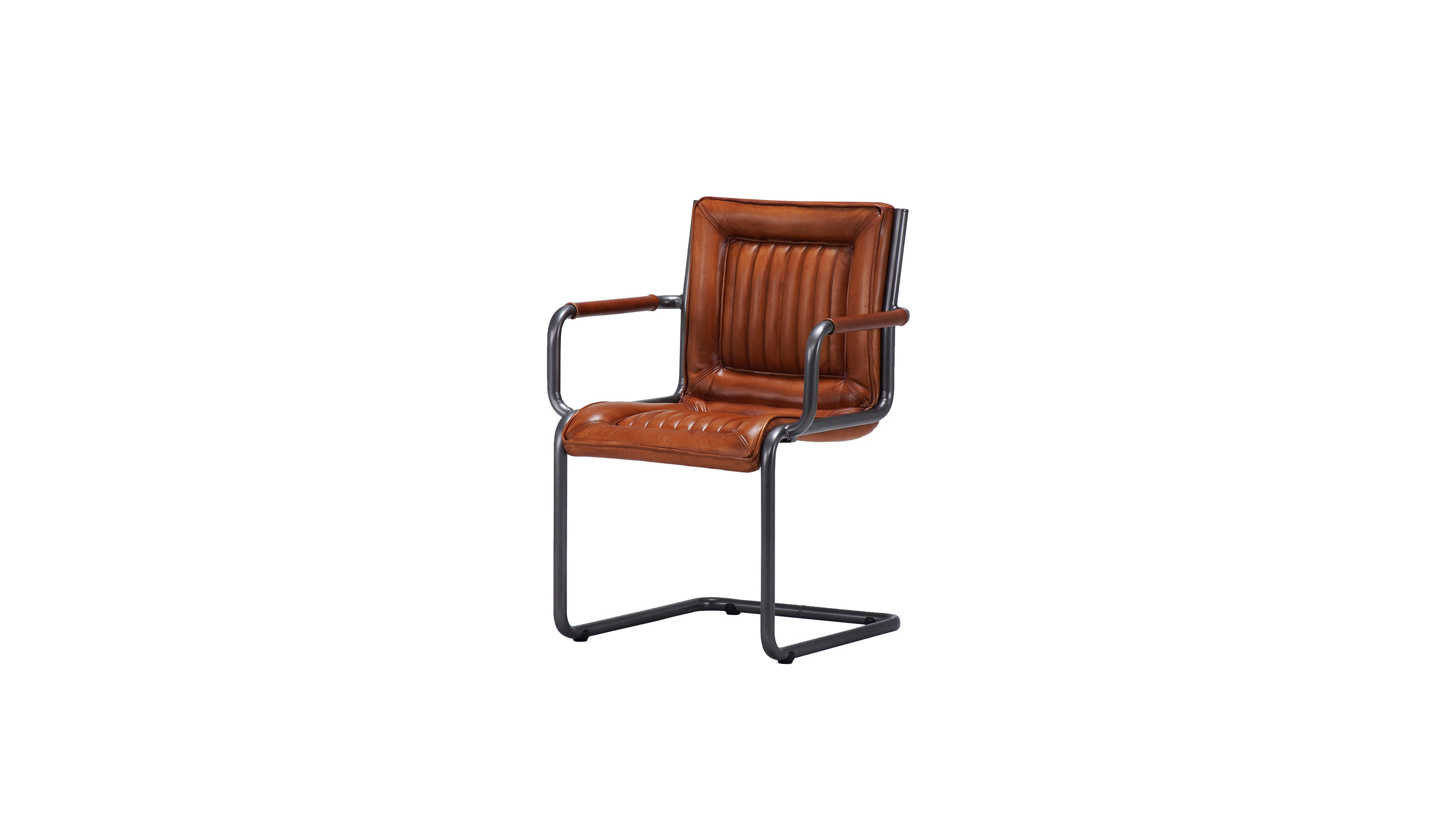 Nomad slim Borderstripe XLr leather chair