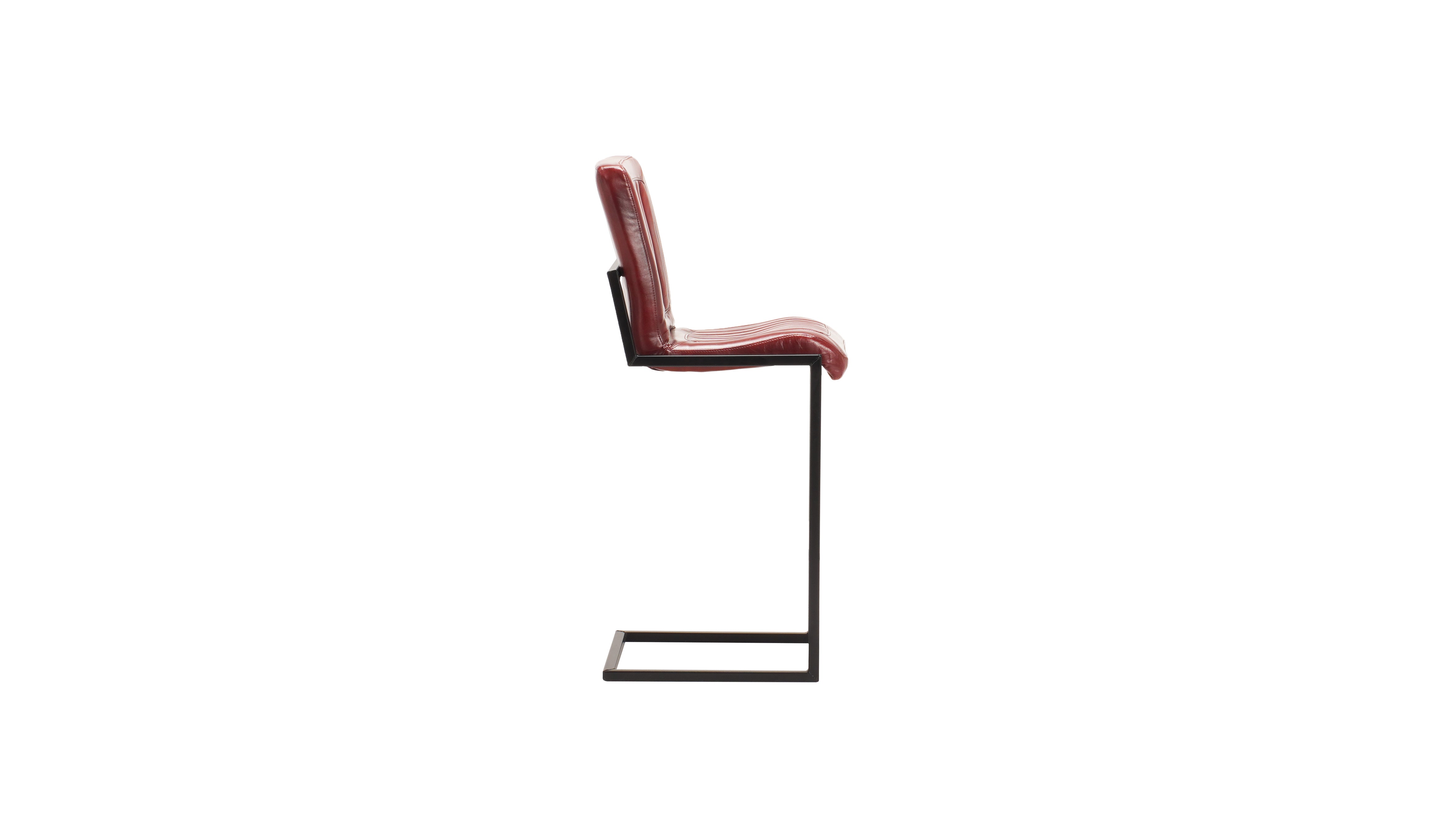 Nomad leather Ribbed barstool S