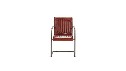 Nomad plump Borderstripe Lr leather chair