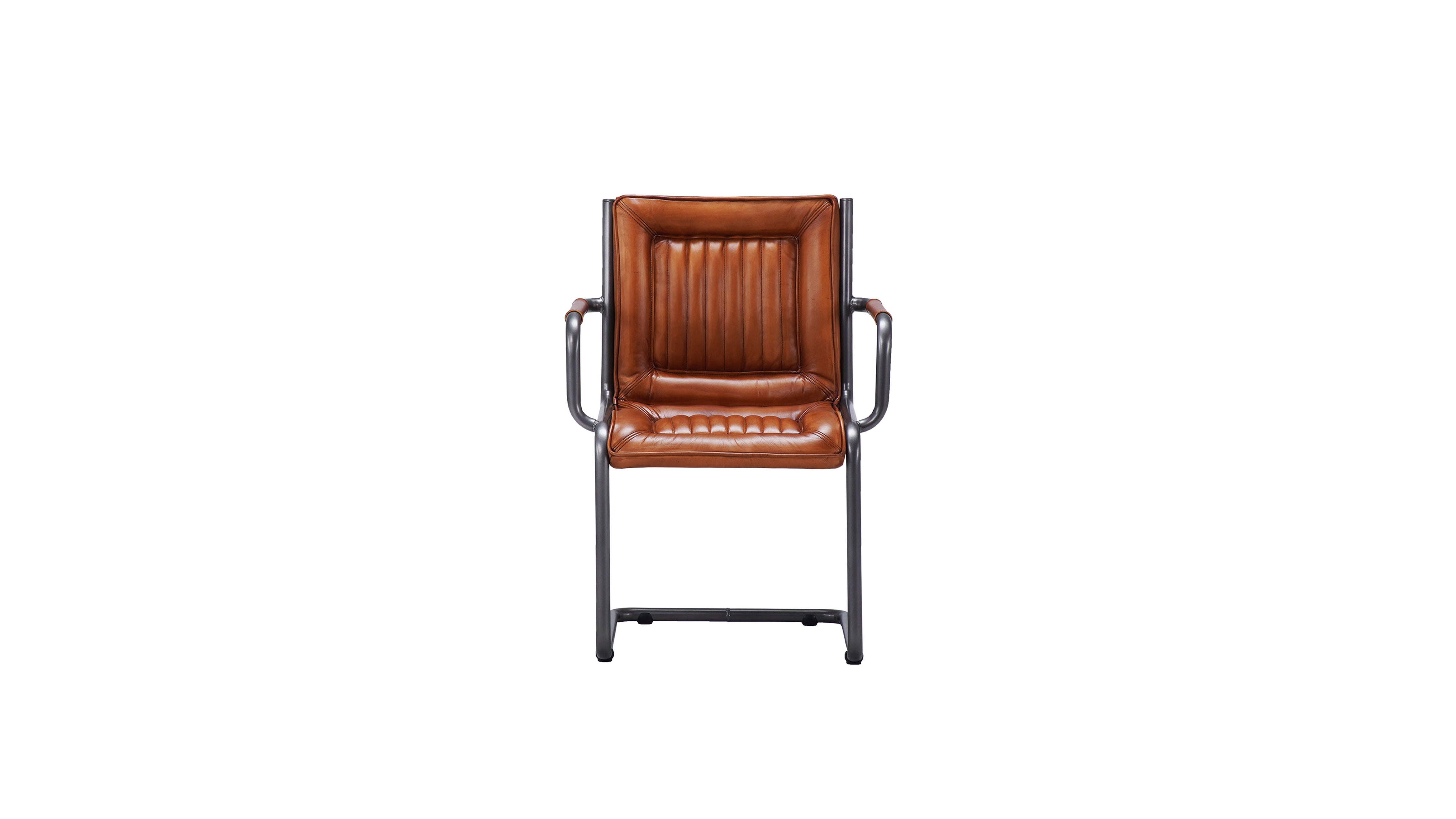 Nomad slim Borderstripe XLr leather chair