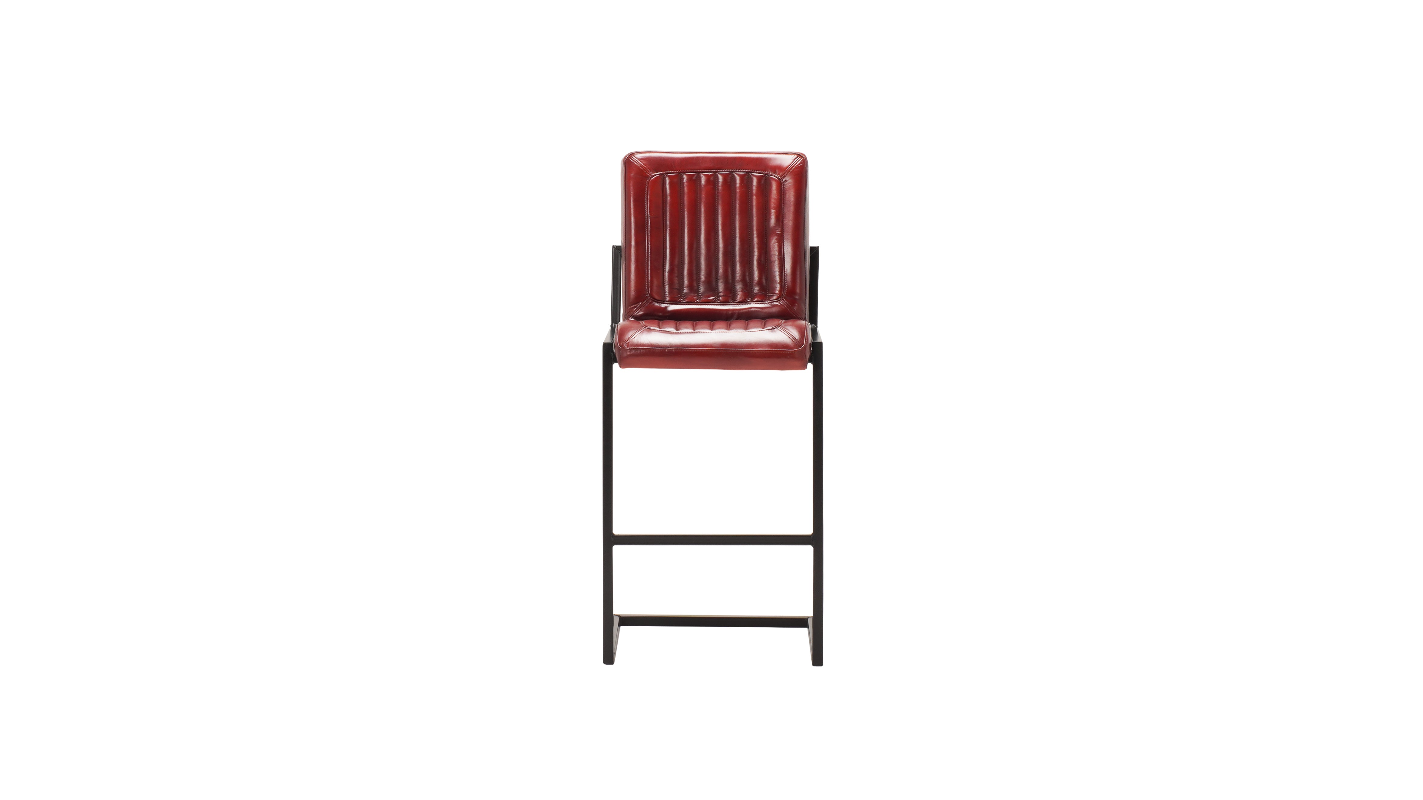 Nomad leather Ribbed barstool S