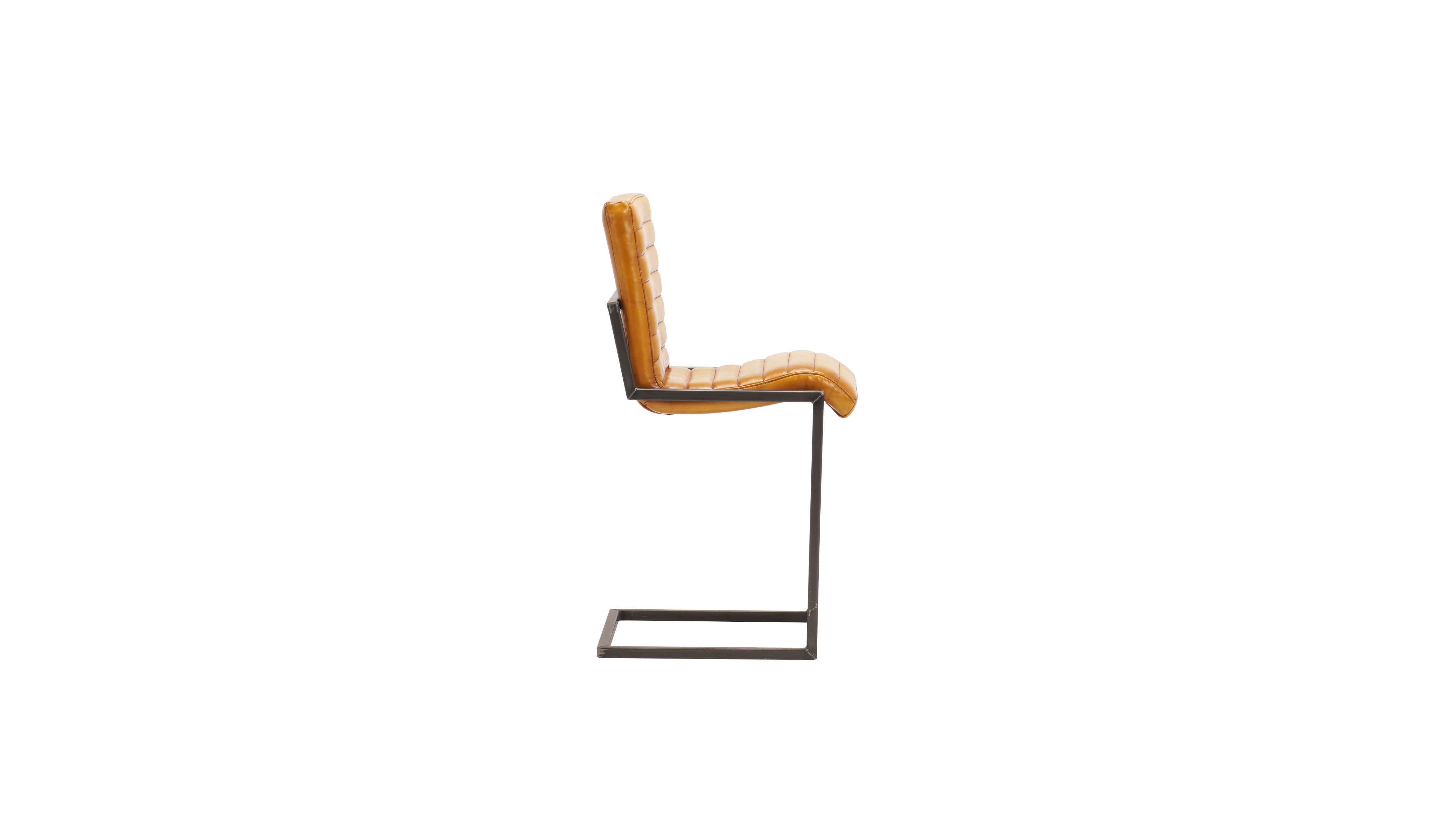 Nomad leather Ribbed barstool I