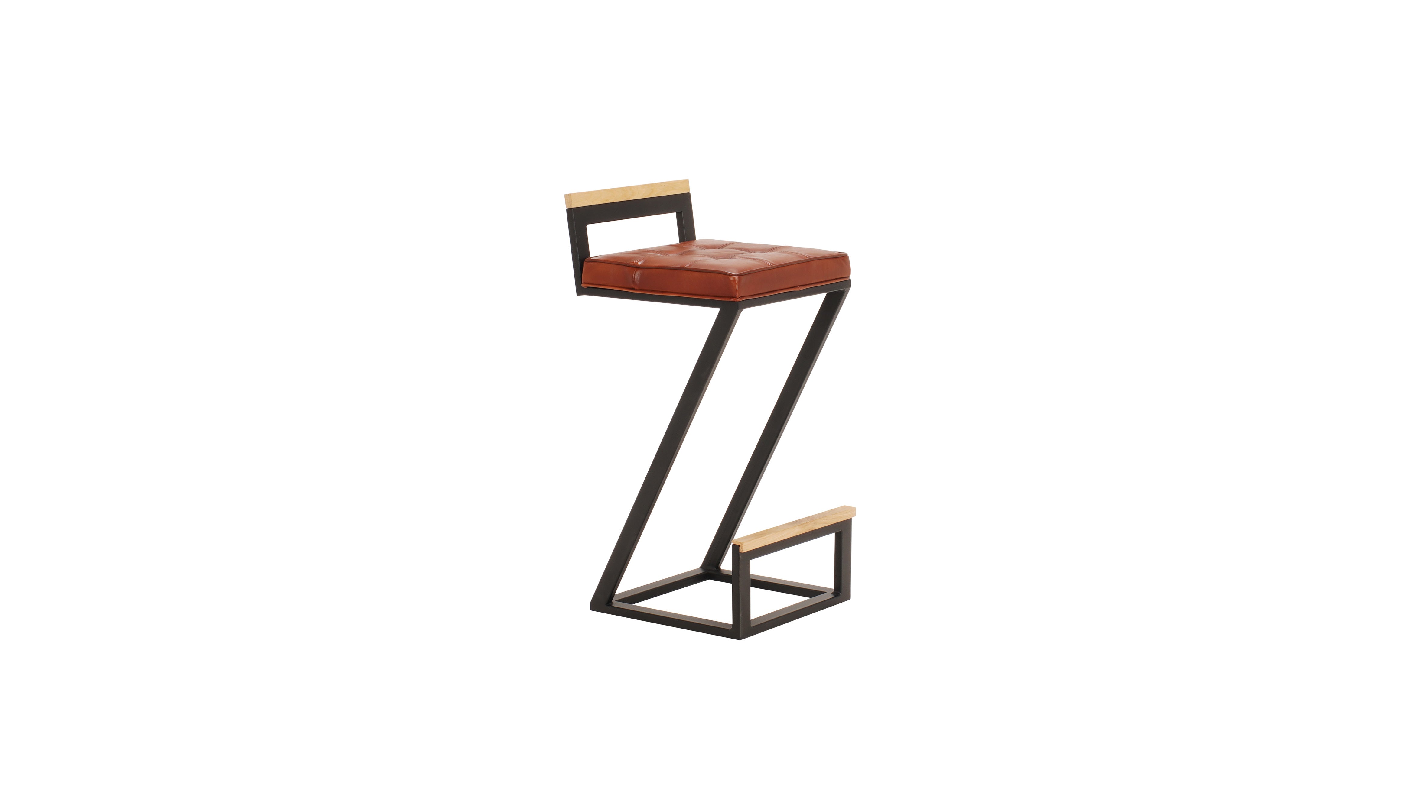 Nomad leather Zack barstool