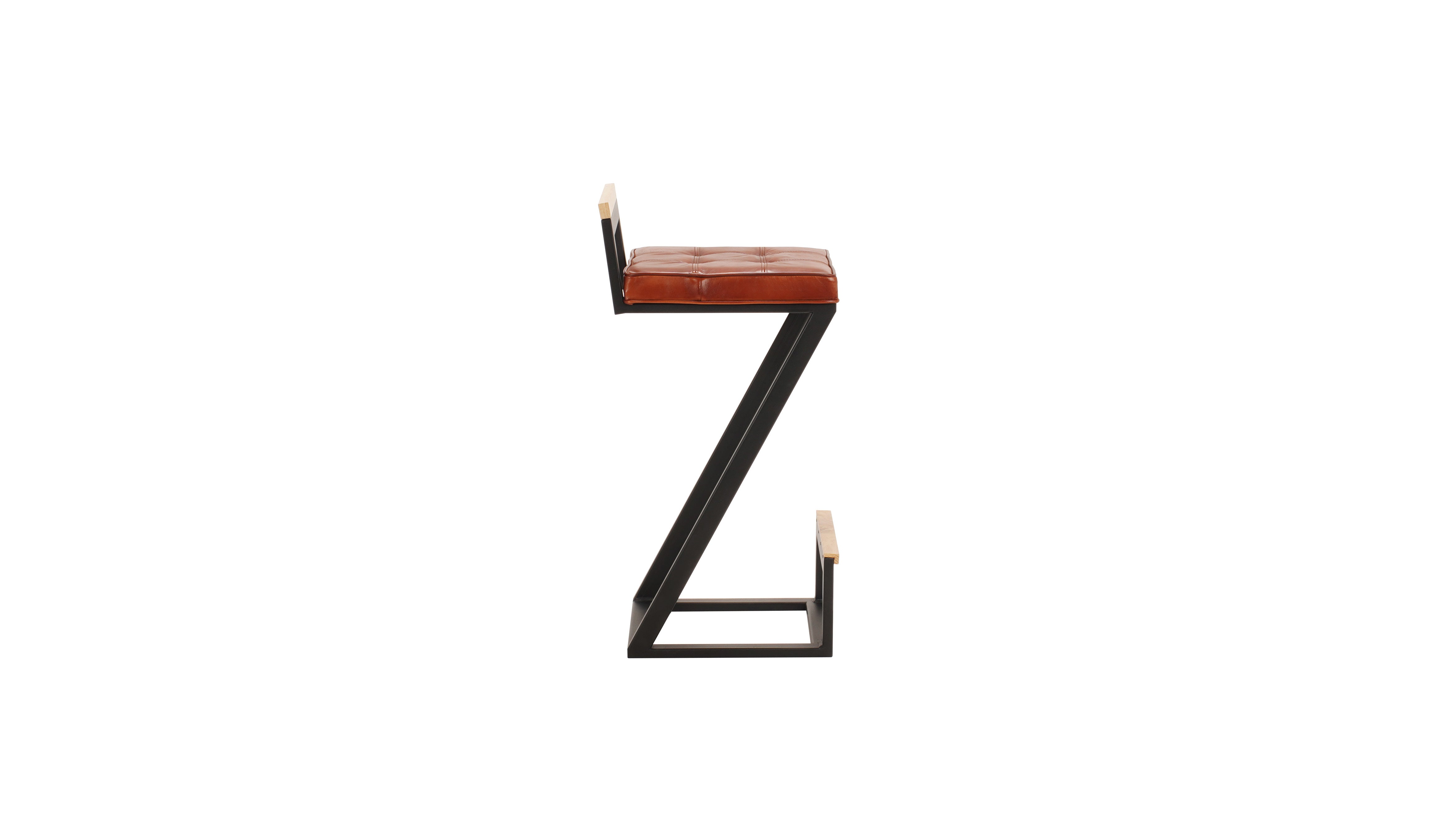 Nomad leather Zack barstool