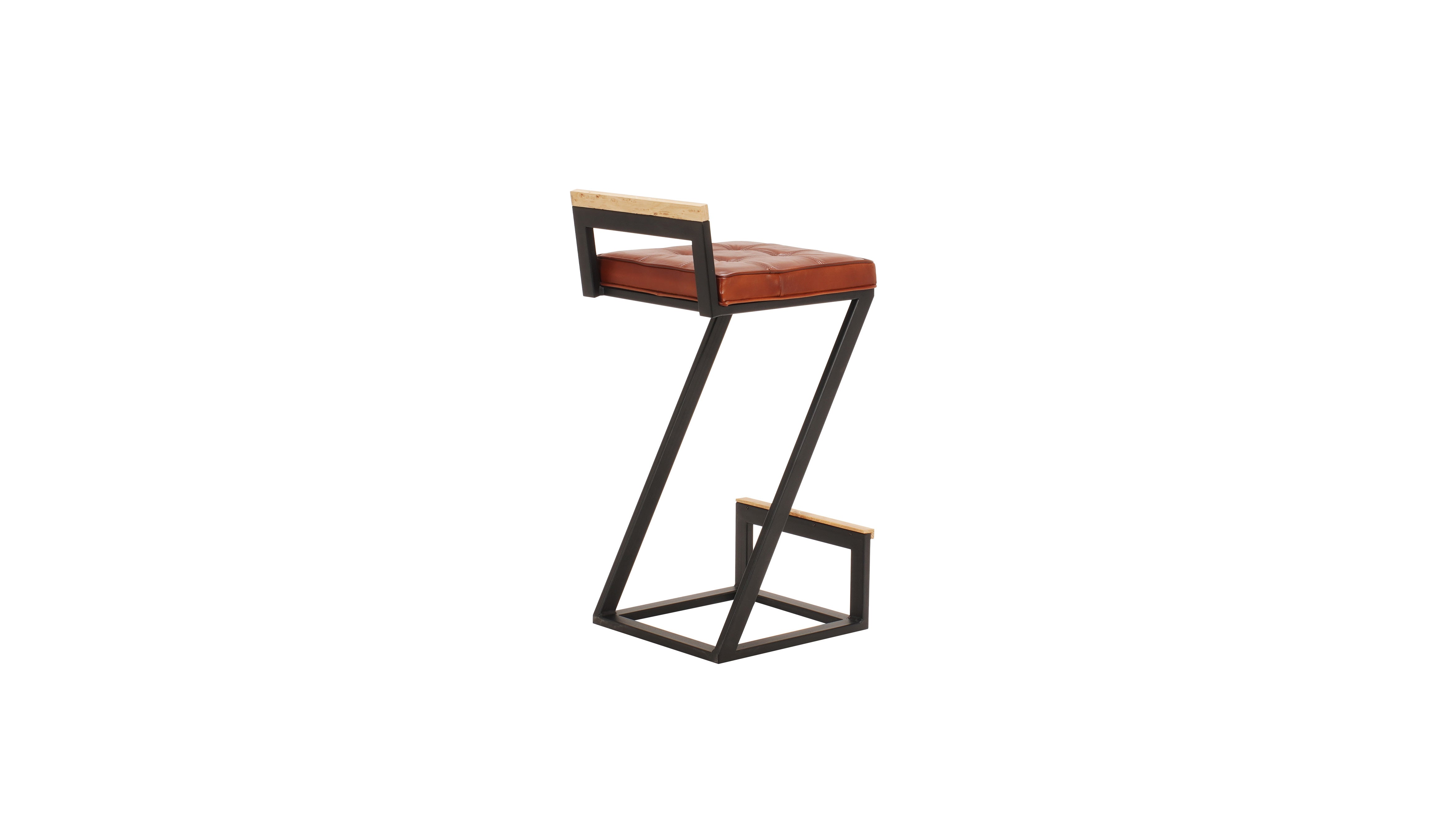 Nomad leather Zack barstool