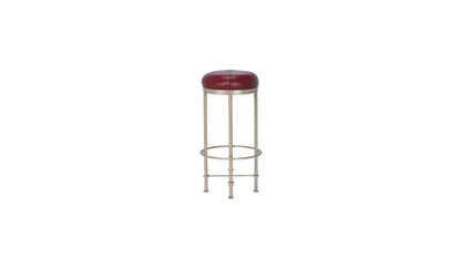 Nomad leather Roundcap barstool